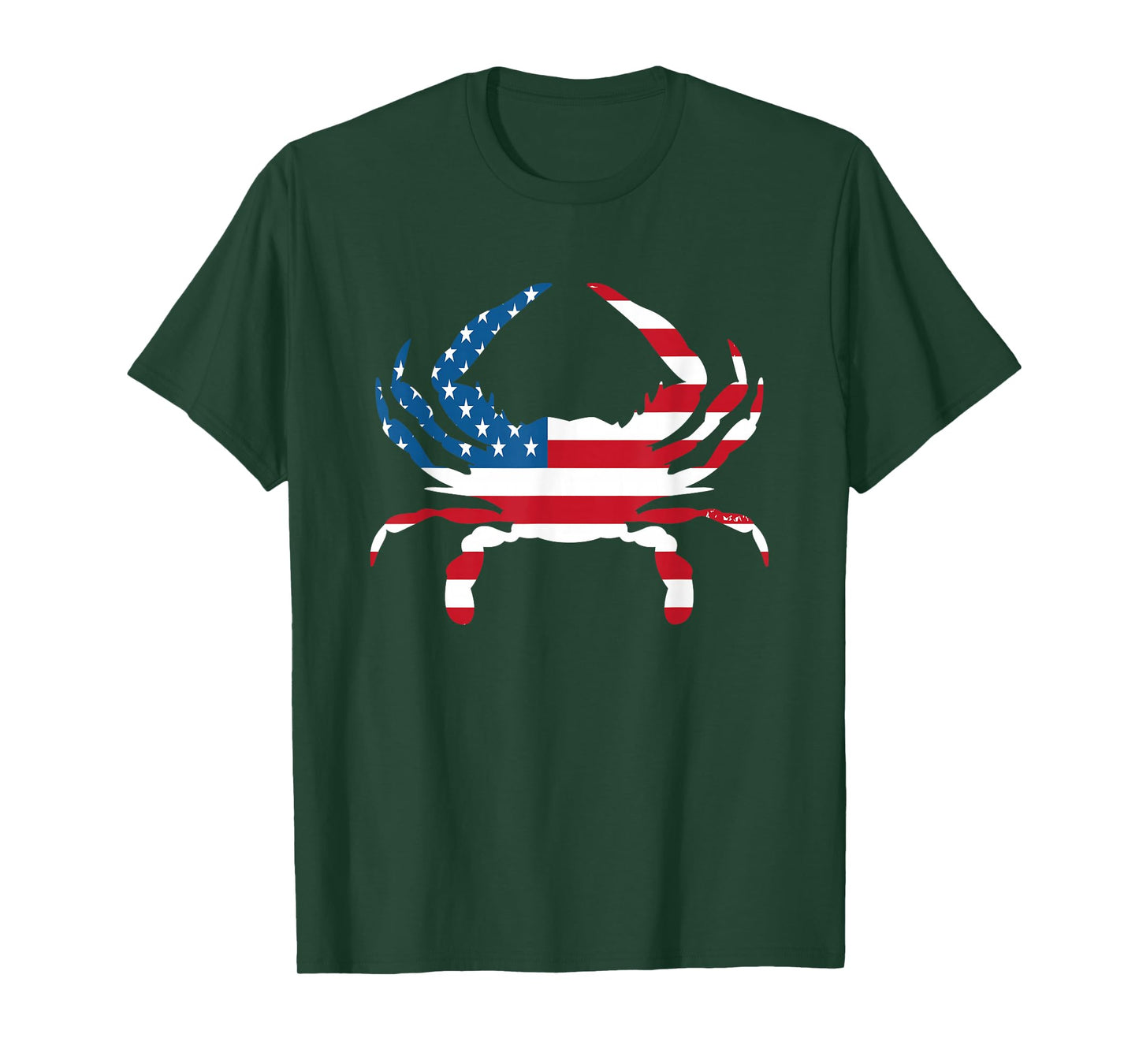 Crab Vintage American Flag T-Shirt