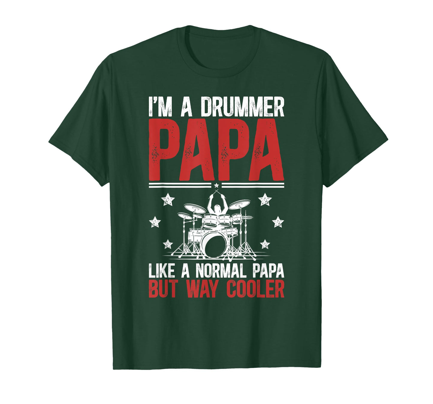 I'm A Drummer Papa Drum Papa Drummer Papa Grandpa T-Shirt