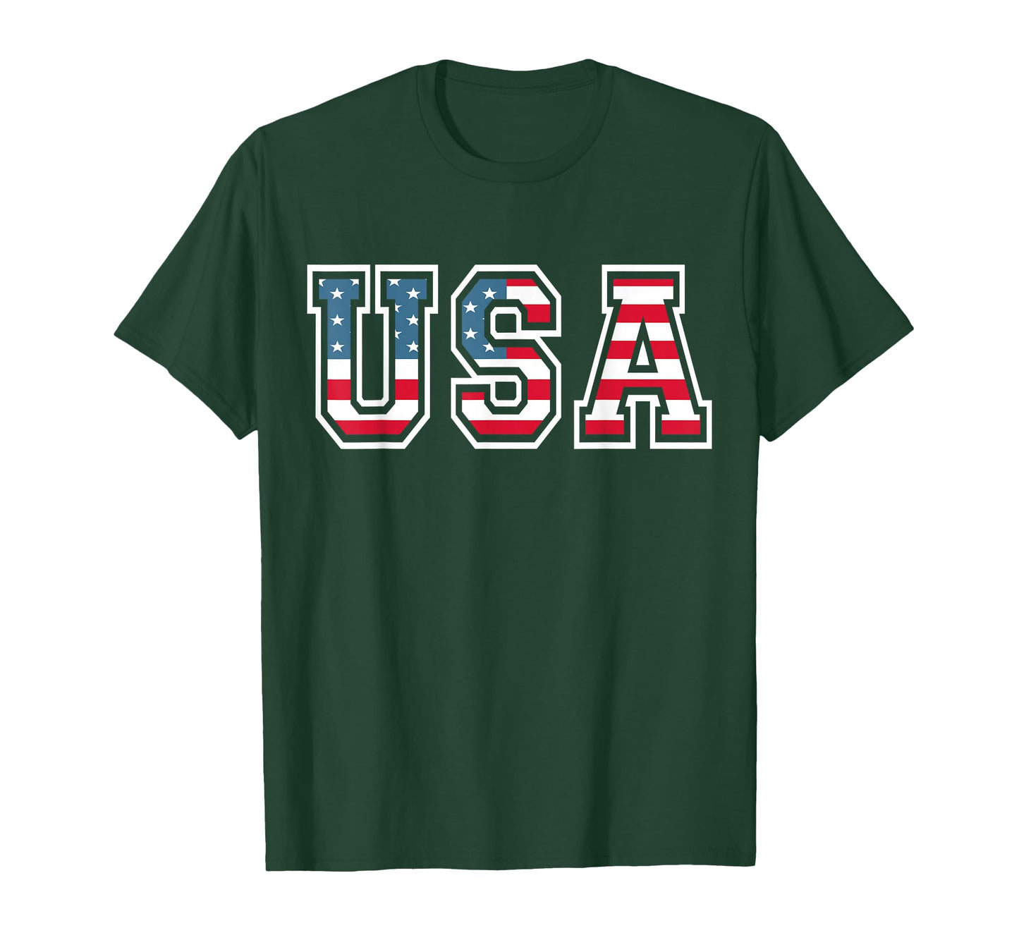 Patriotic USA Flag 4th of July for Men Women Kids Boys Girls T-Shirt