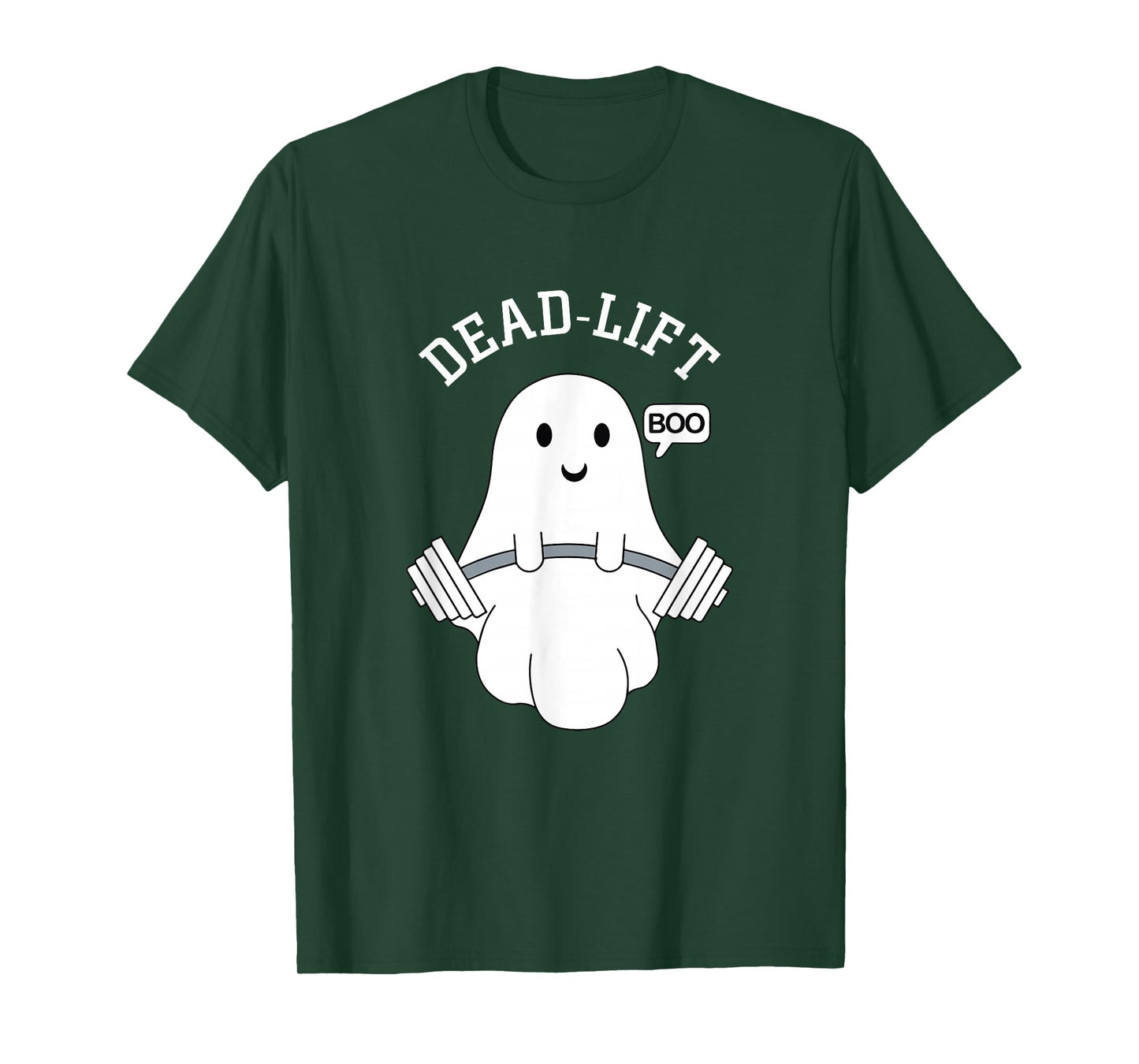 Deadlift Ghost Shirt Funny Halloween Weight Lifting Workout T-Shirt
