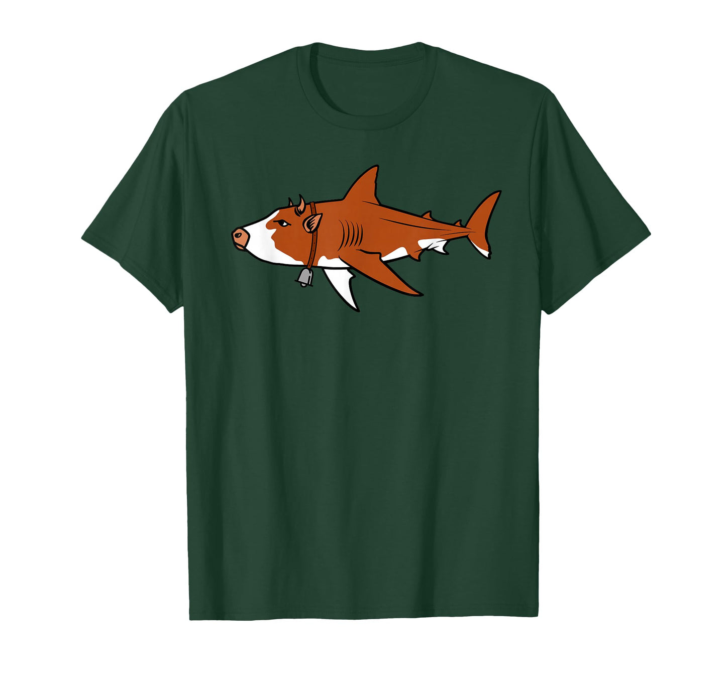 Cow Shark Funny Hybrid Animal Farmers Ranchers Bull Shark T-Shirt