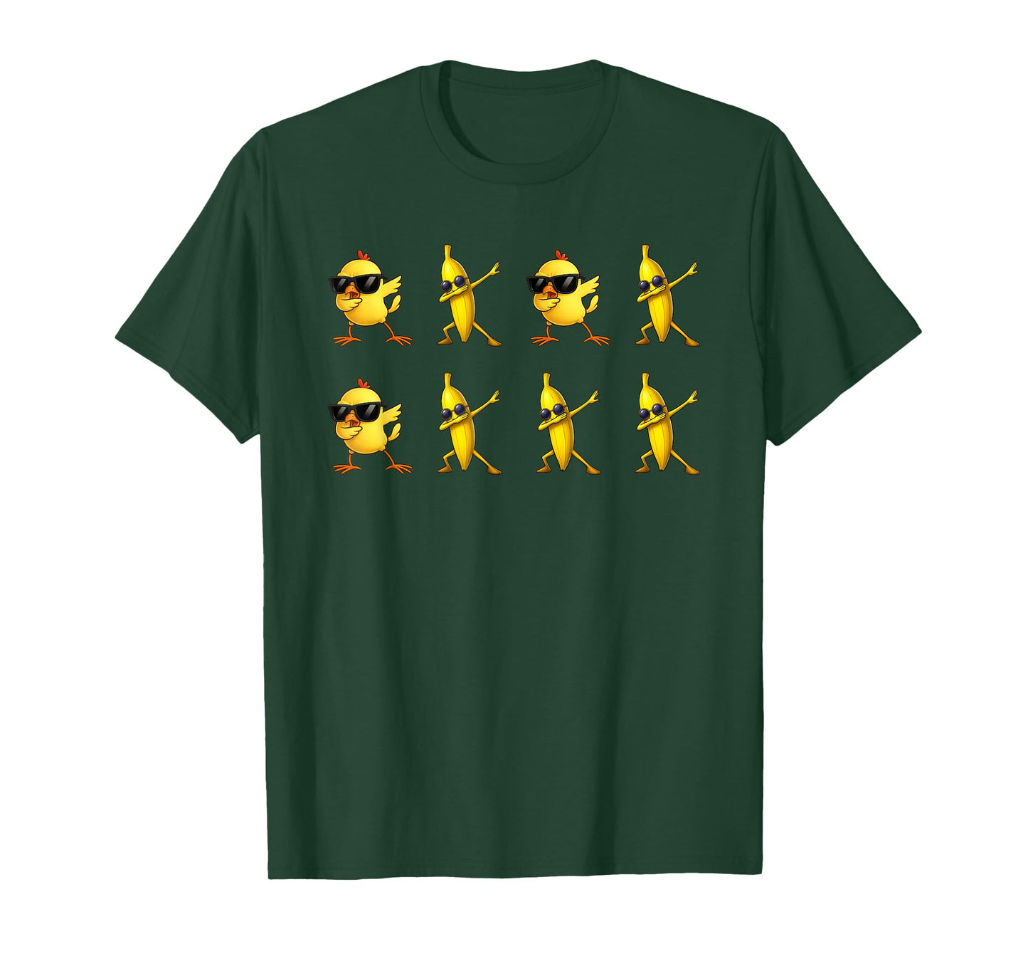 Funny Chicken Banana for Men Women Teens Kids T-Shirt