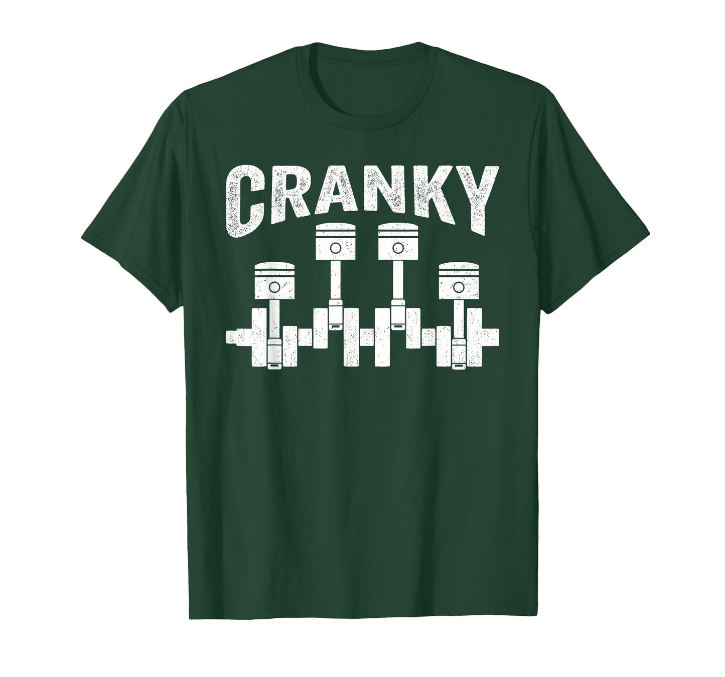 Cranky Car Engine Crankshaft Cars Lover Mechanics Father Day T-Shirt