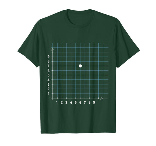 Coordinate (6,7) Math Teacher Funny Math Joke T-Shirt