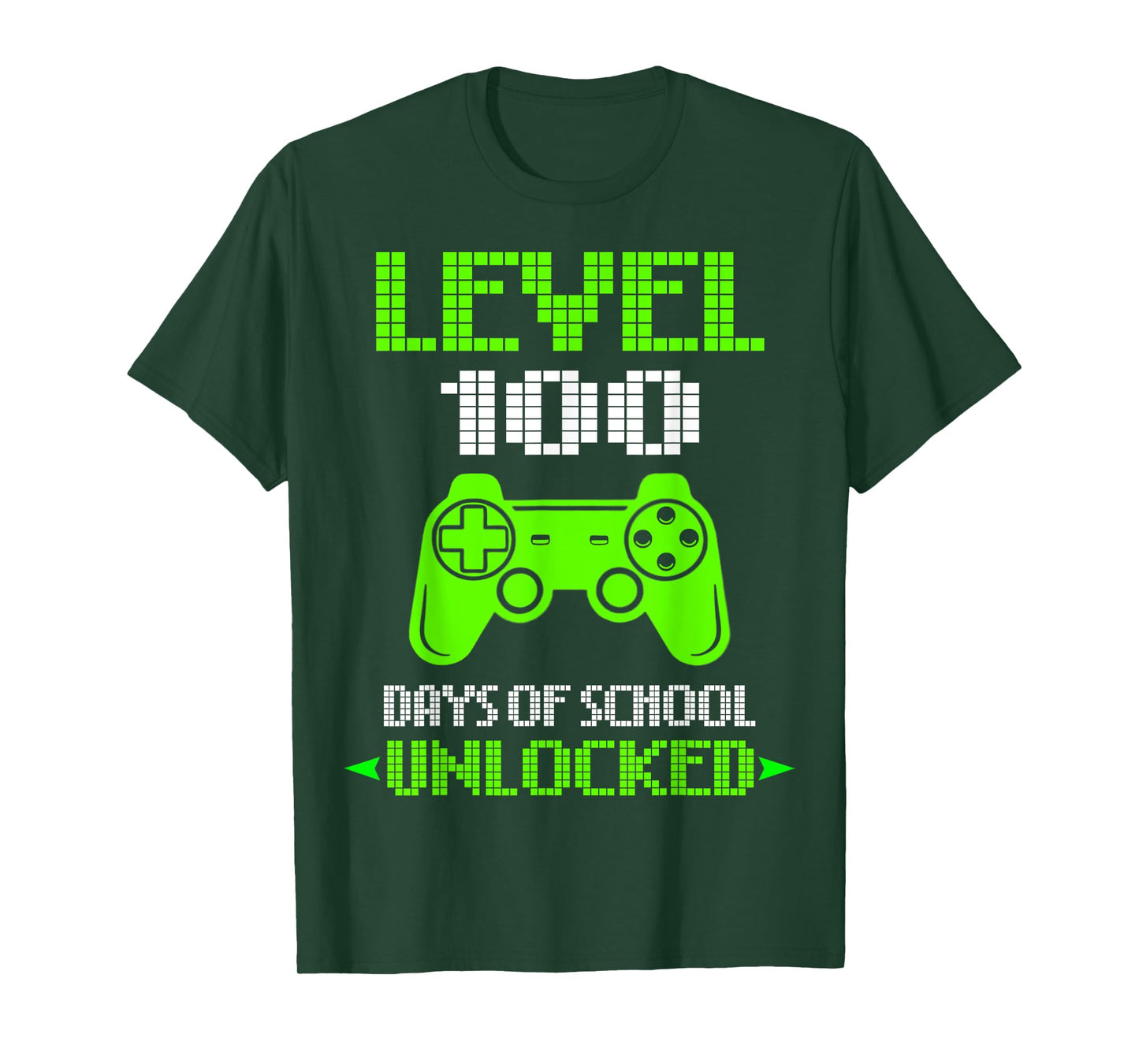 100th Day of School Shirt Kids Video Games Boy Gift Gamer T-Shirt