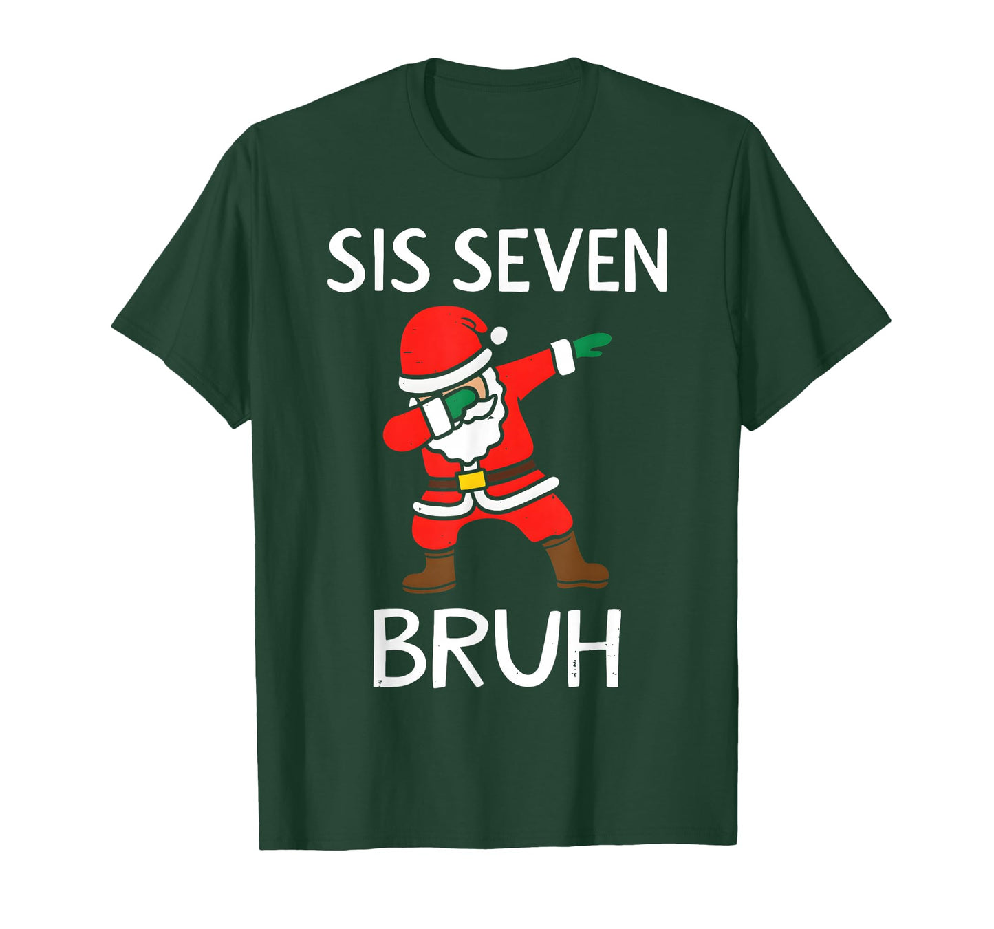 67 Meme 6 7 Funny Christmas Dabbing Santa Six Seven Bruh T-Shirt