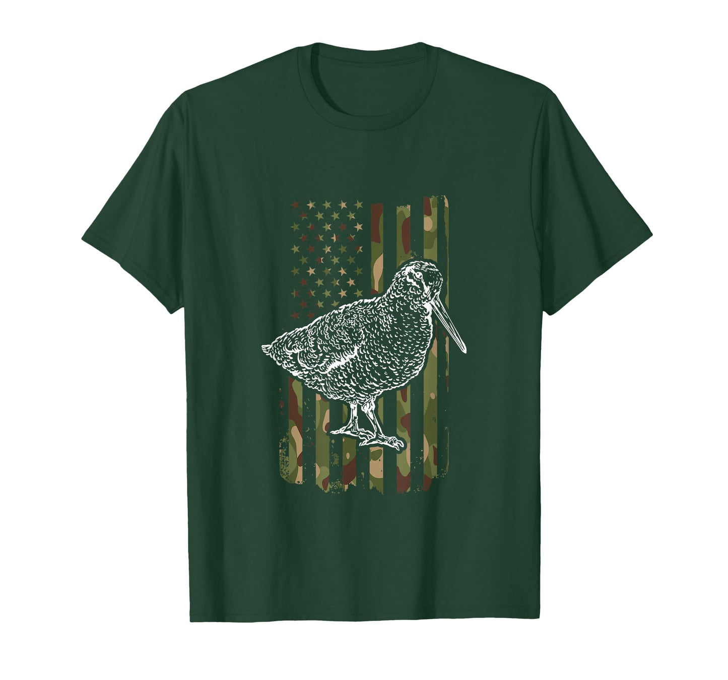 American Woodcock Camo Bogsucker Woodcock Hunting Season T-Shirt