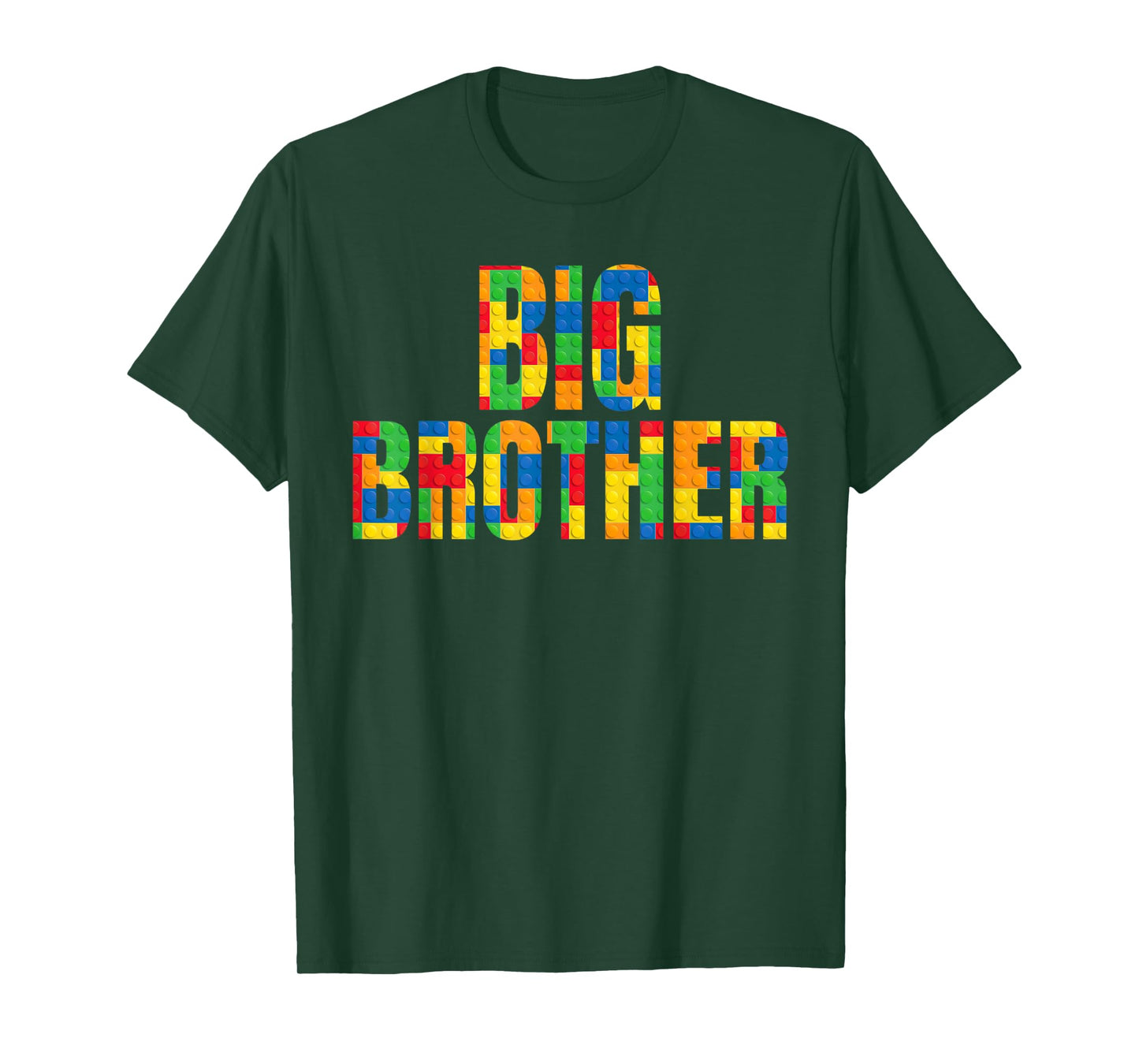 Big Brother Brick Master Builder Building Blocks Set Family T-Shirt