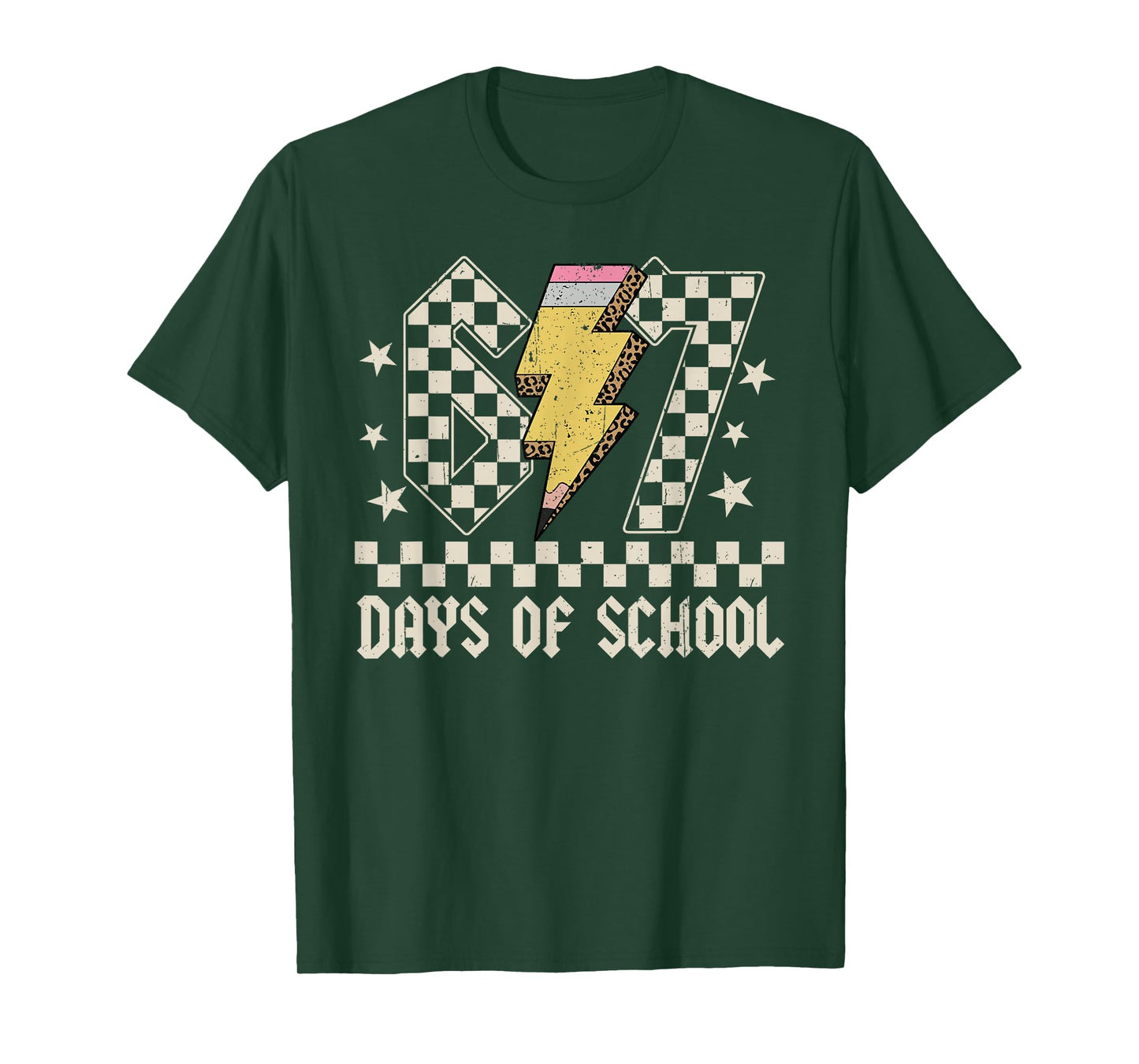 67 Days of School Meme Slang ABCD Rock Boys Girls Teachers T-Shirt