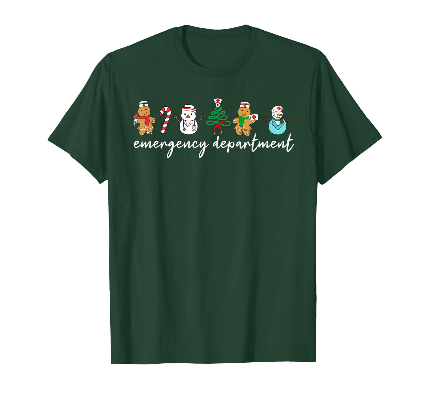 Christmas Emergency Room ER RN Nurse Department Healthcare T-Shirt