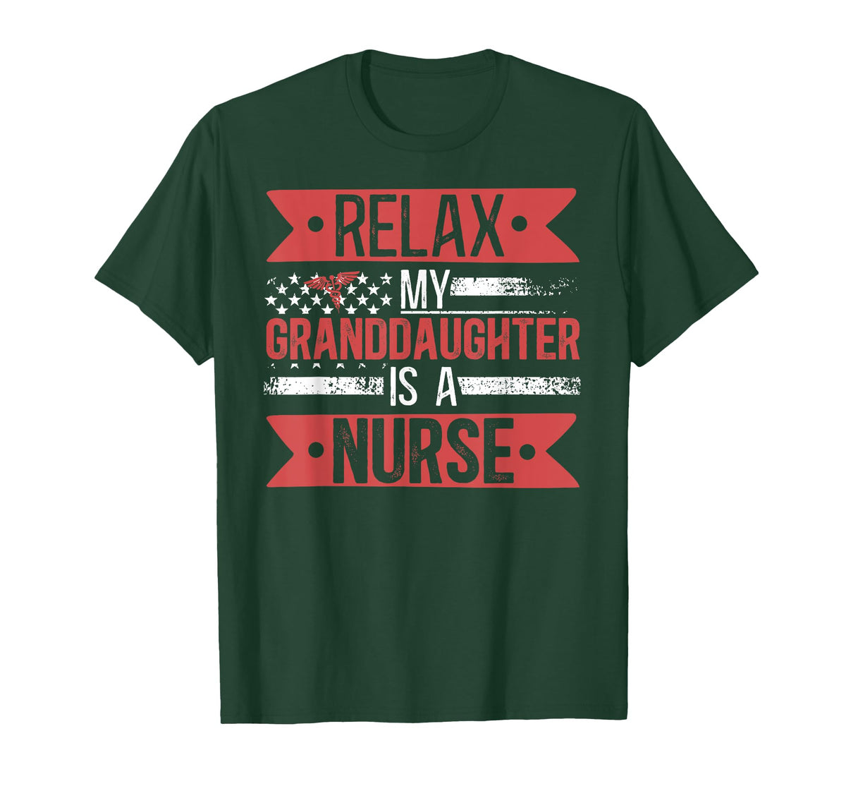 My Granddaughter Is A Nurse Grandpa Of A Nurse Grandfather T-Shirt