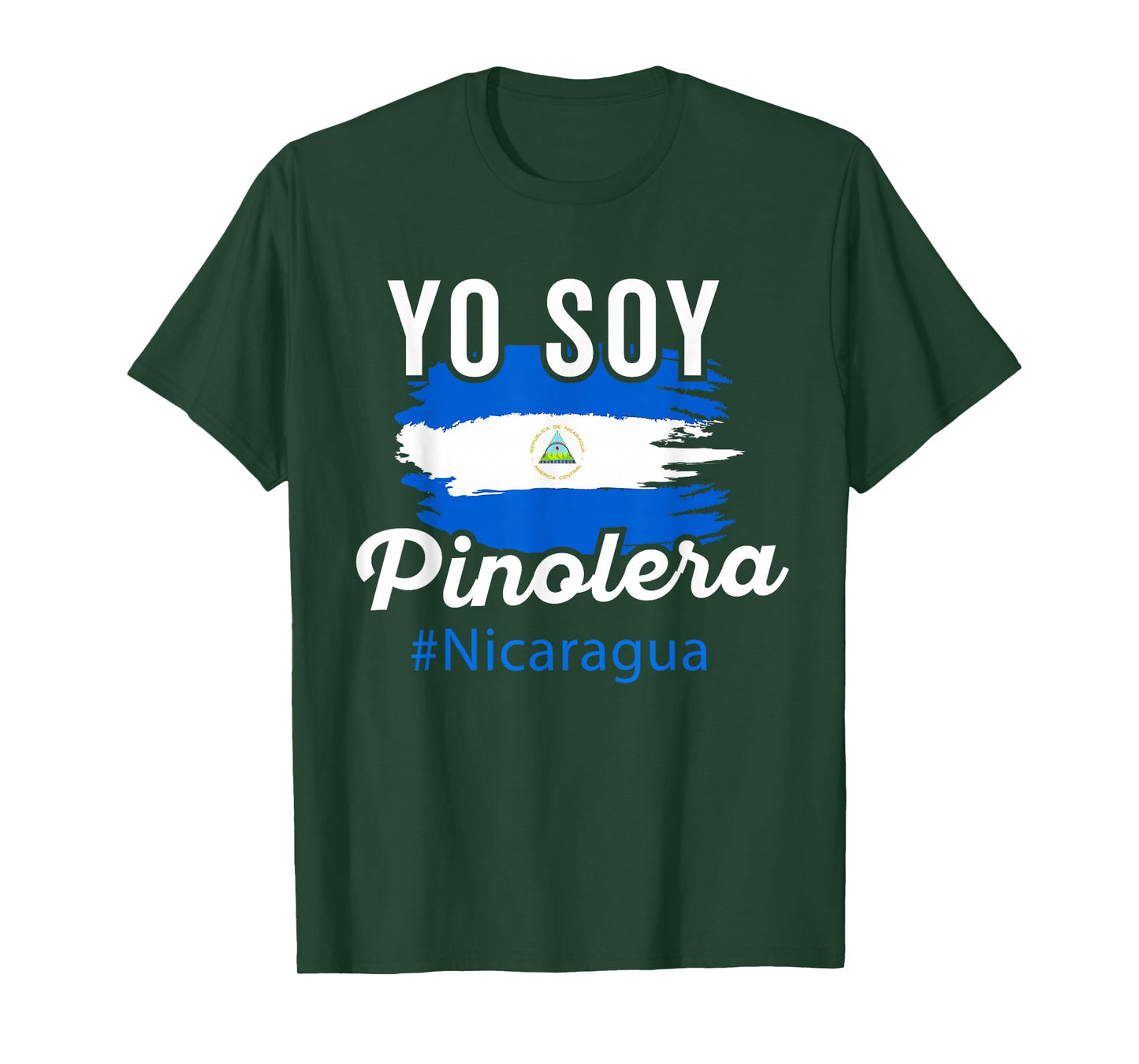 Nicaragua Flag Camiseta Nicaraguan Women Mujer Pinolera T-Shirt