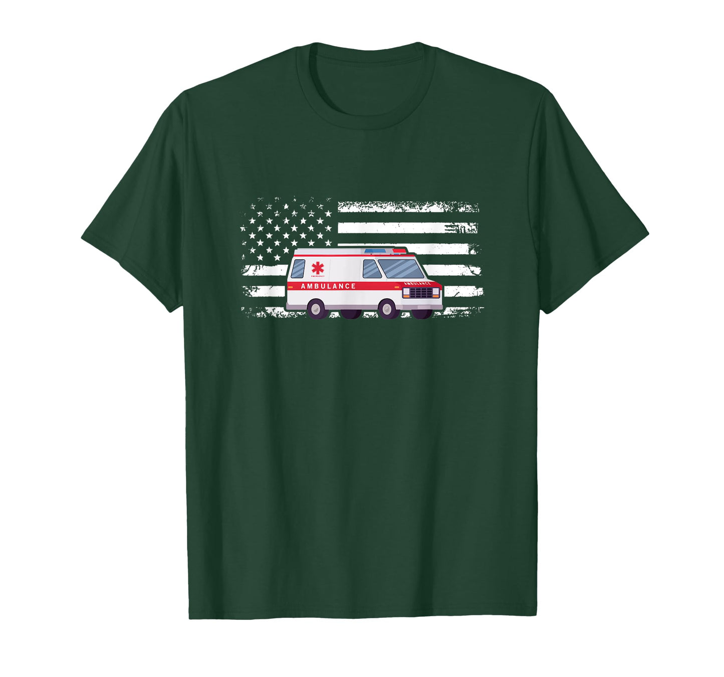 Ambulance Flag Ambulance Parademic EMT T-Shirt