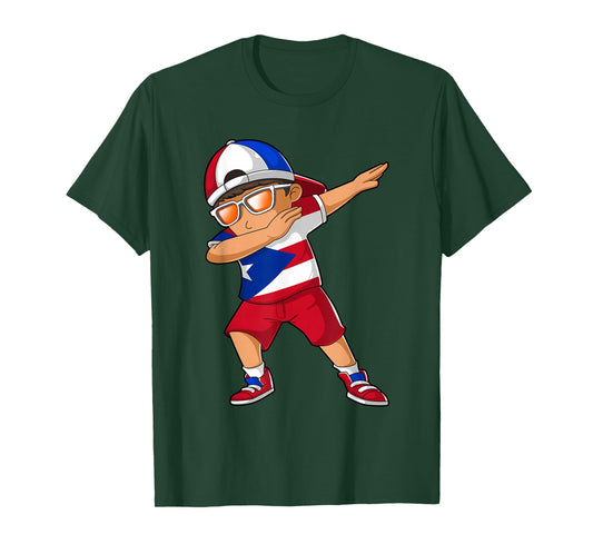 Puerto Rican Boy Puerto Rico Kid Patriotism Roots Heritage T-Shirt