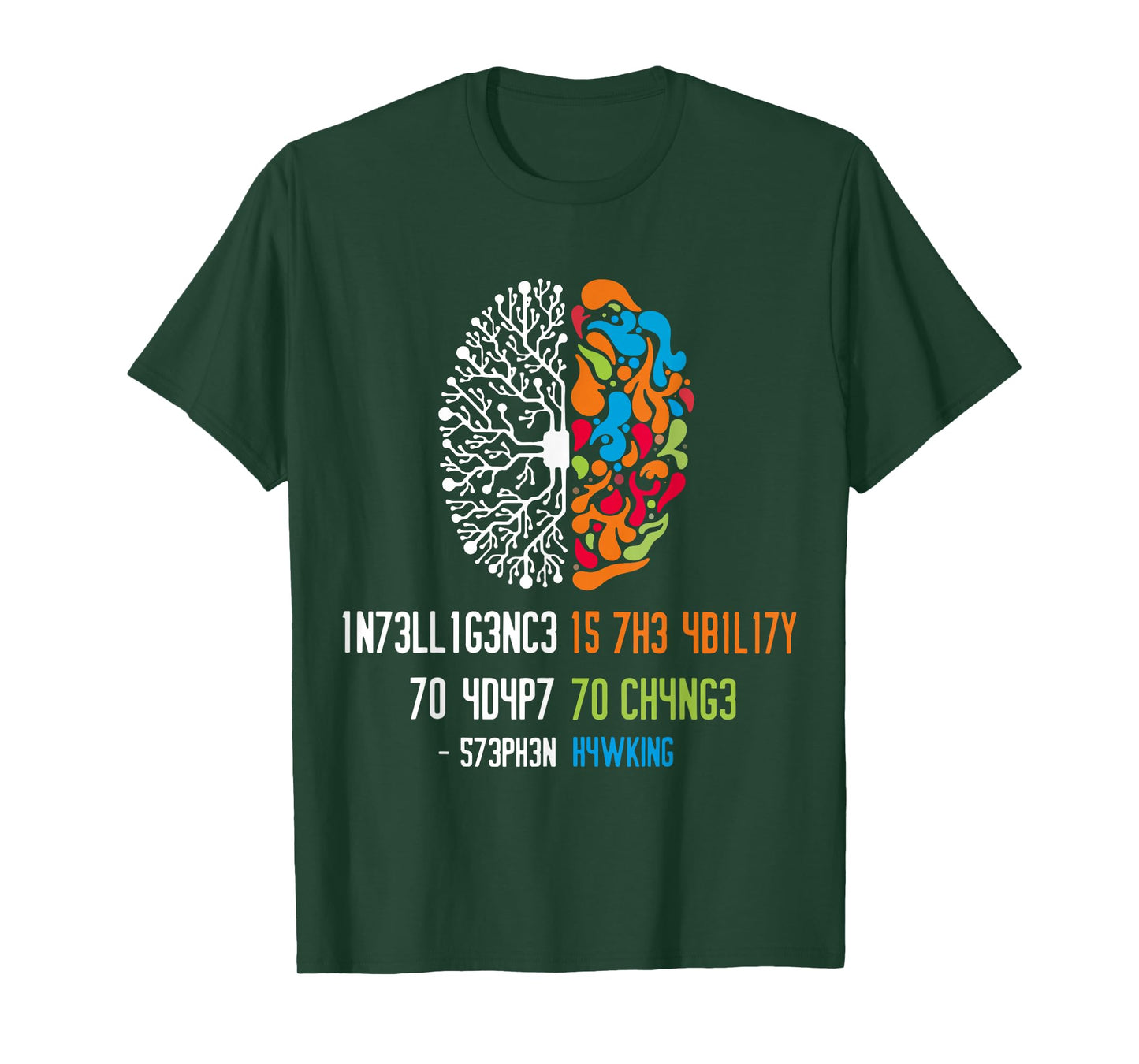 1n73ll1g3nc3 15 7h3 4b1l17y 70 4d4p7 70 ch4ng3 T-Shirt