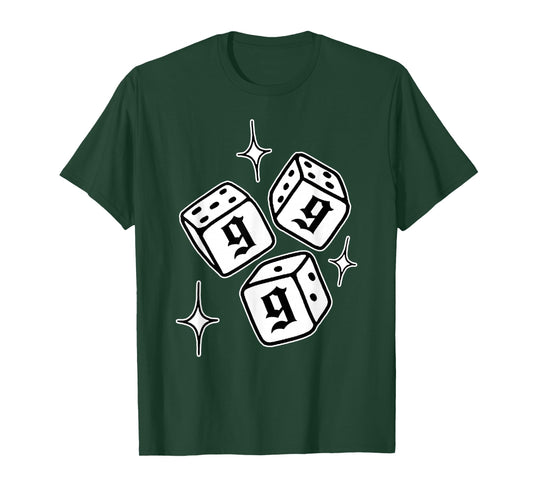 999 Angel Number Dice Stars Manifestation T-Shirt