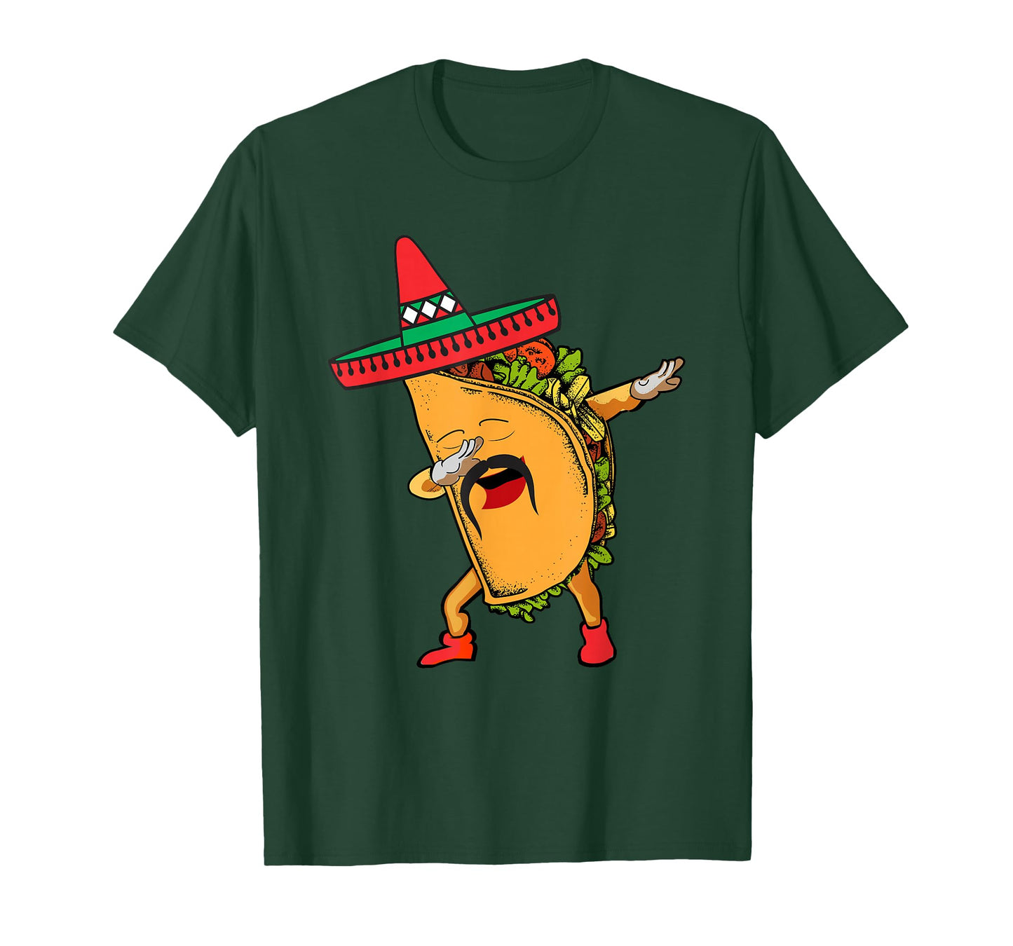Cinco de Mayo Dabbing Taco Mexican Sombrero Hat Dab Boys Men T-Shirt