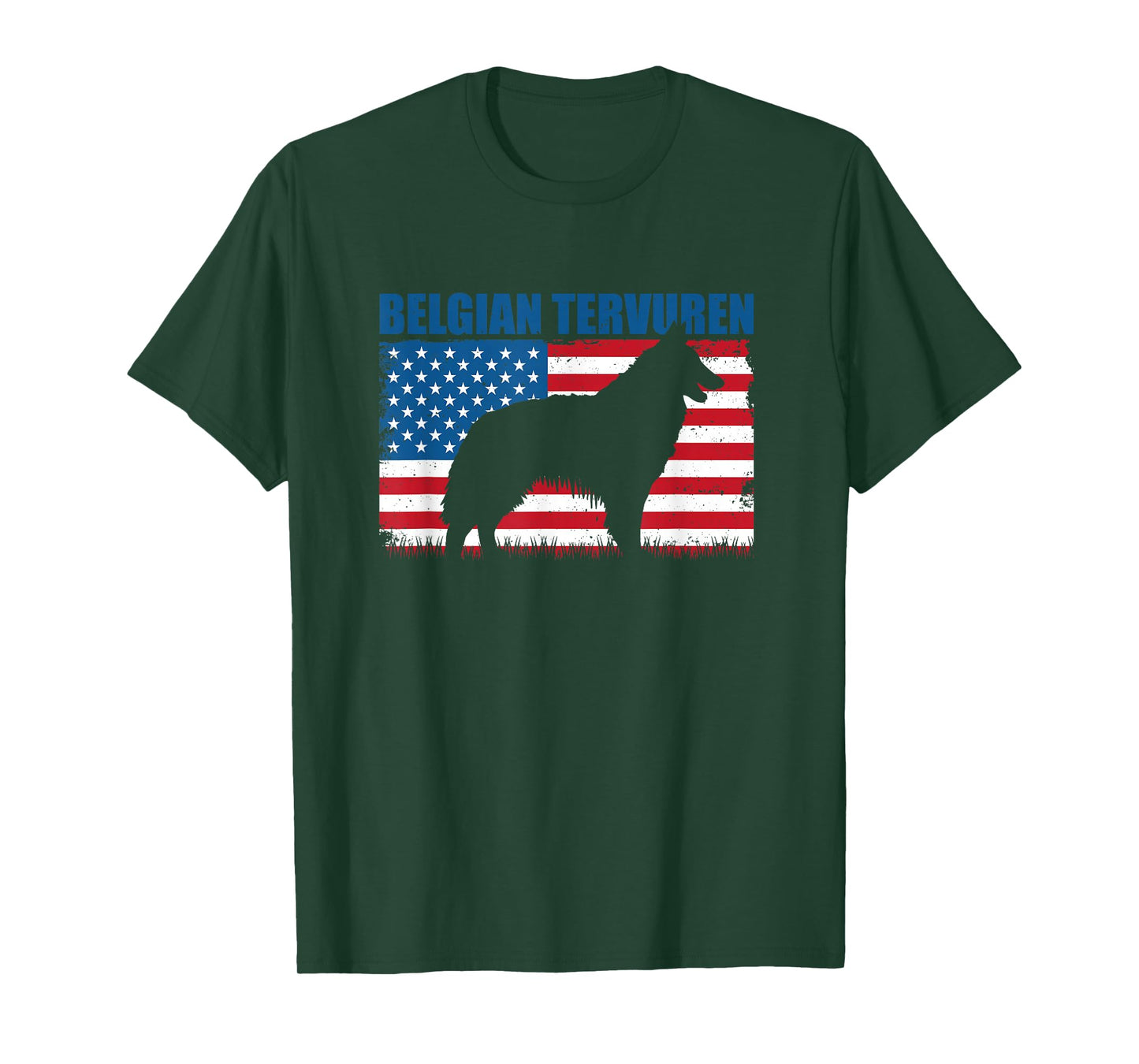 American Flag Belgian Tervuren Women Kids Men T-Shirt