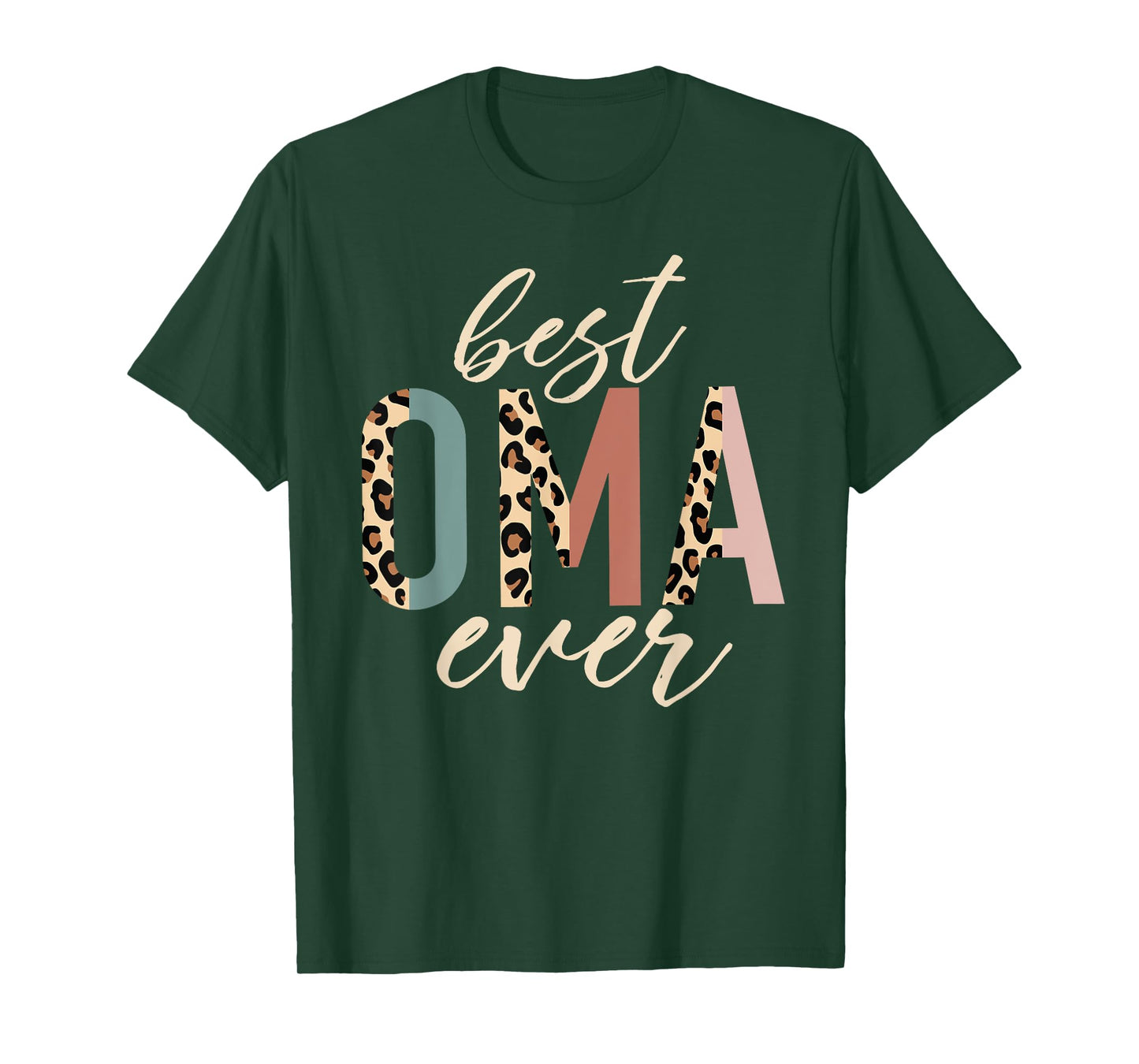 Best Oma Ever Gifts Leopard Print Mothers Day T-Shirt