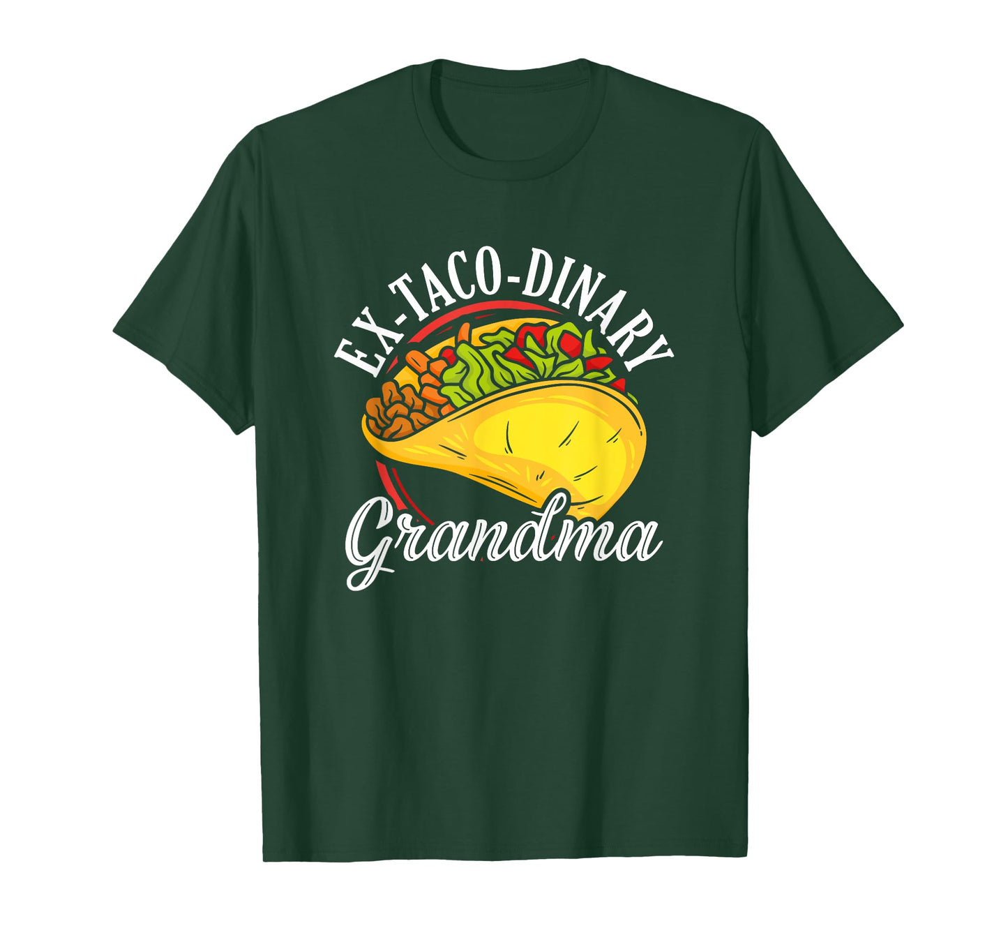 Taco Grandma Mexico Mexican Cinco De Mayo National Taco T-Shirt
