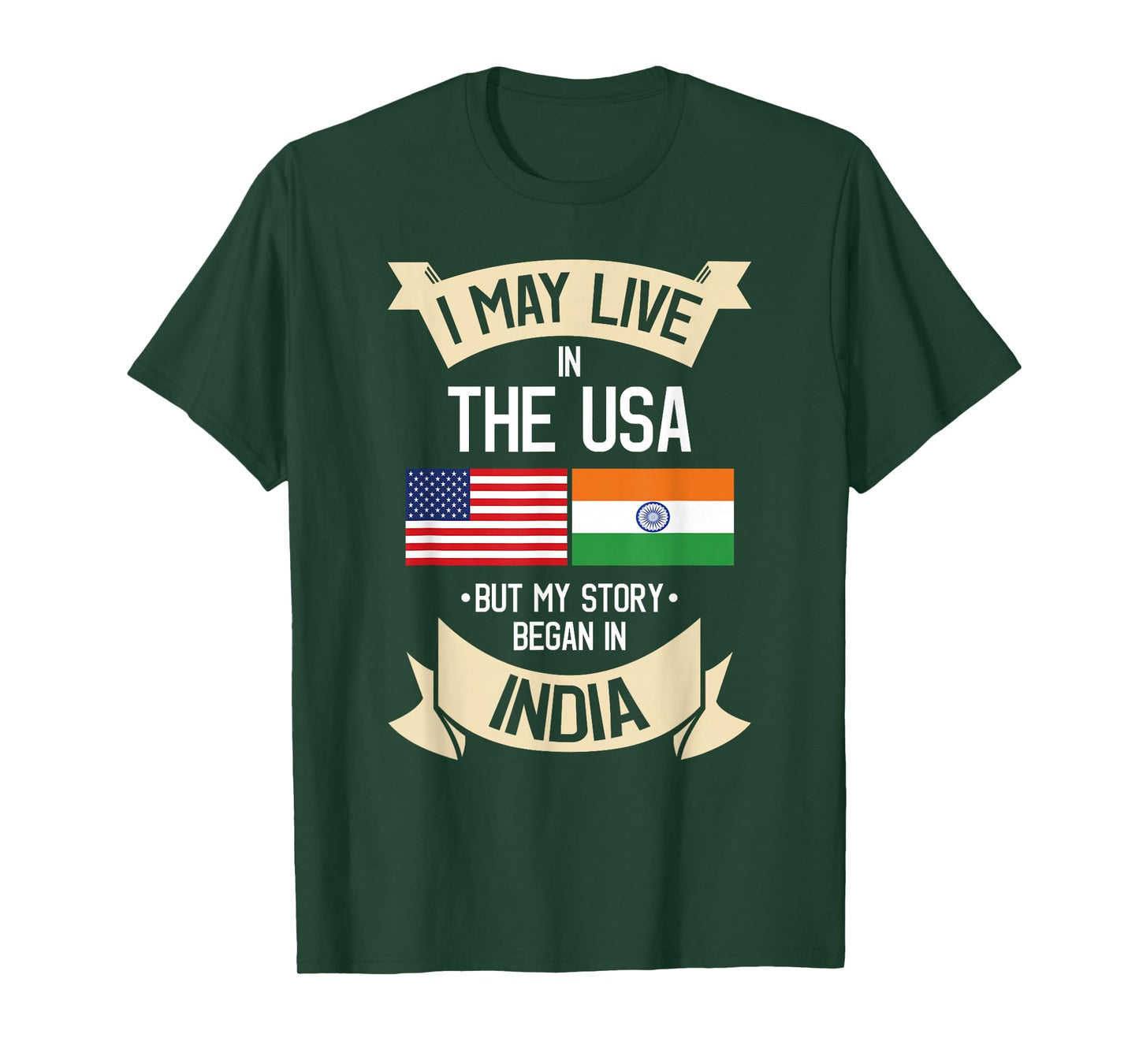 American Flag UAD Indian India Gift Roots T-Shirt T-Shirt