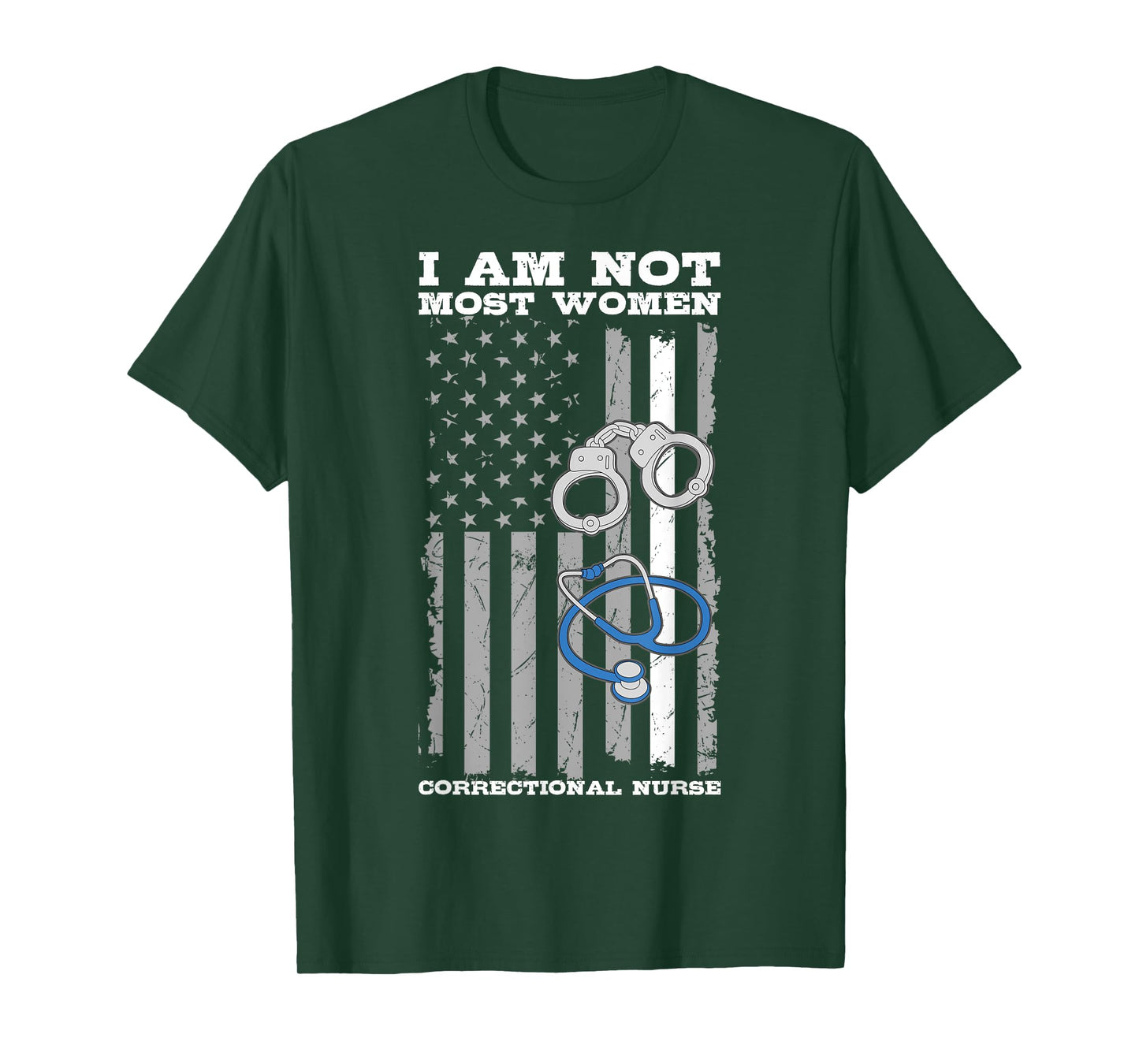 Correctional Nurse USA Flag RN Forensic Nursing 4th Of July T-Shirt