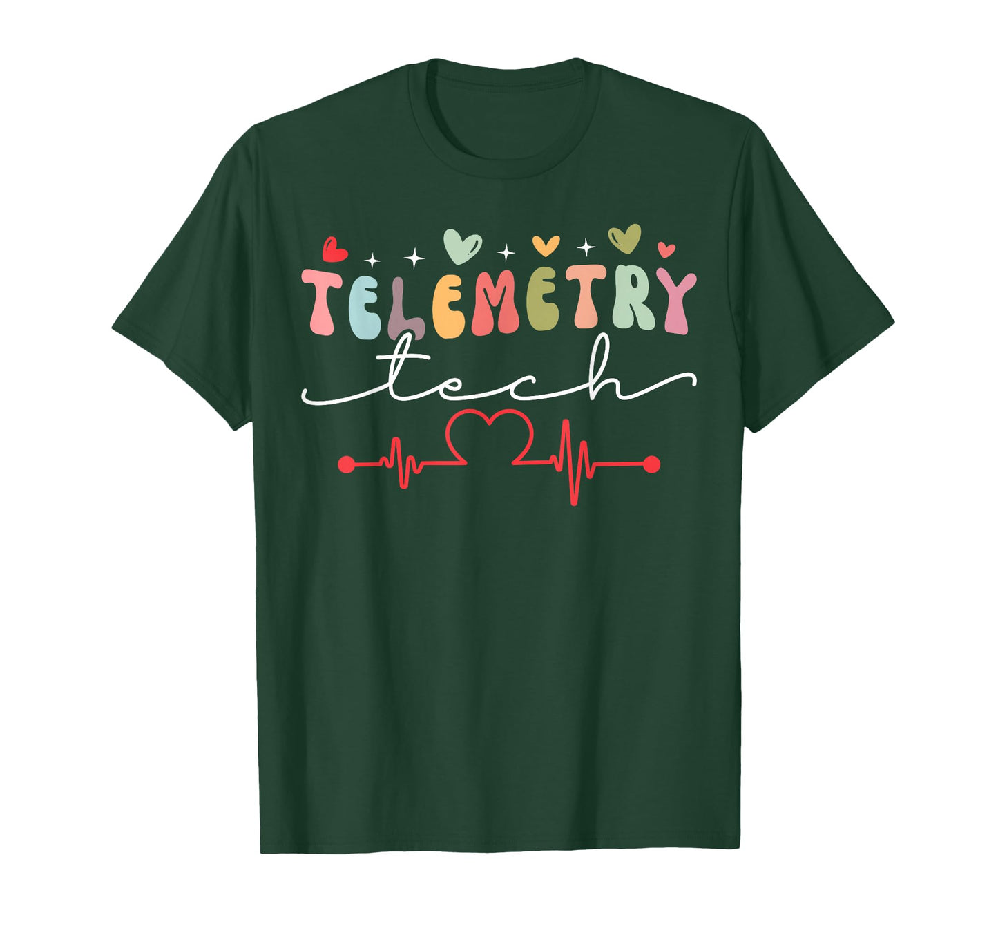 Cute Telemetry Tech Heart T-Shirt