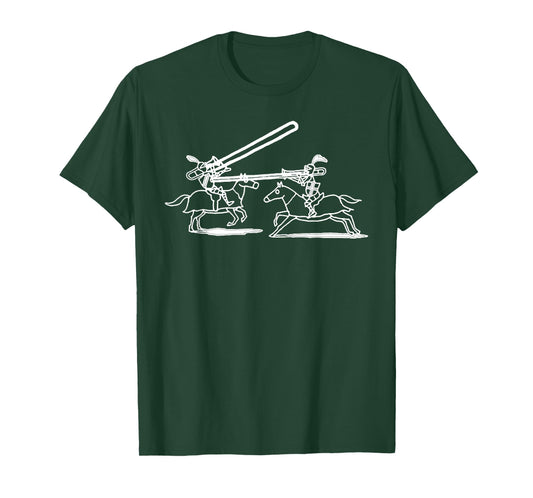 Jousting Funny Trombone TShirt For Trombonists T-Shirt