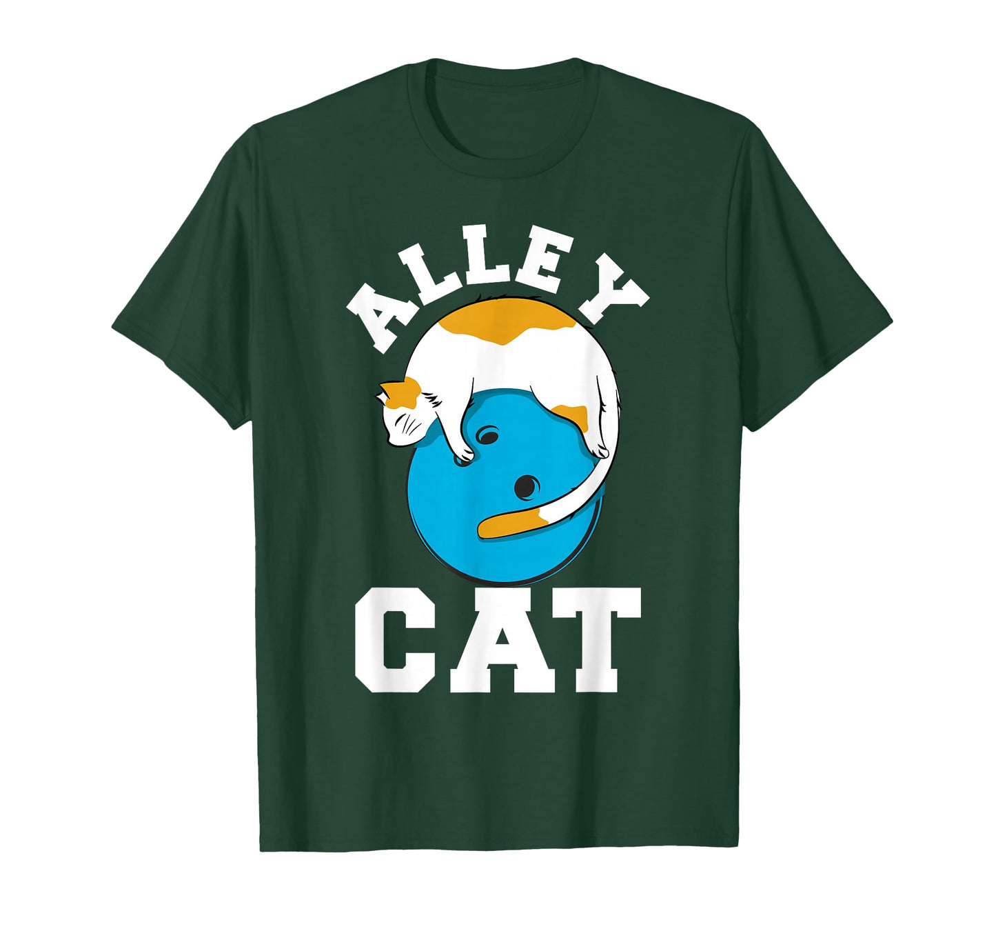 Funny Bowling Cat Pun Alley Cat T-Shirt