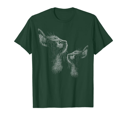cute two cat scribble art sketch for lover cats kitty kitten T-Shirt for Men Women Kids