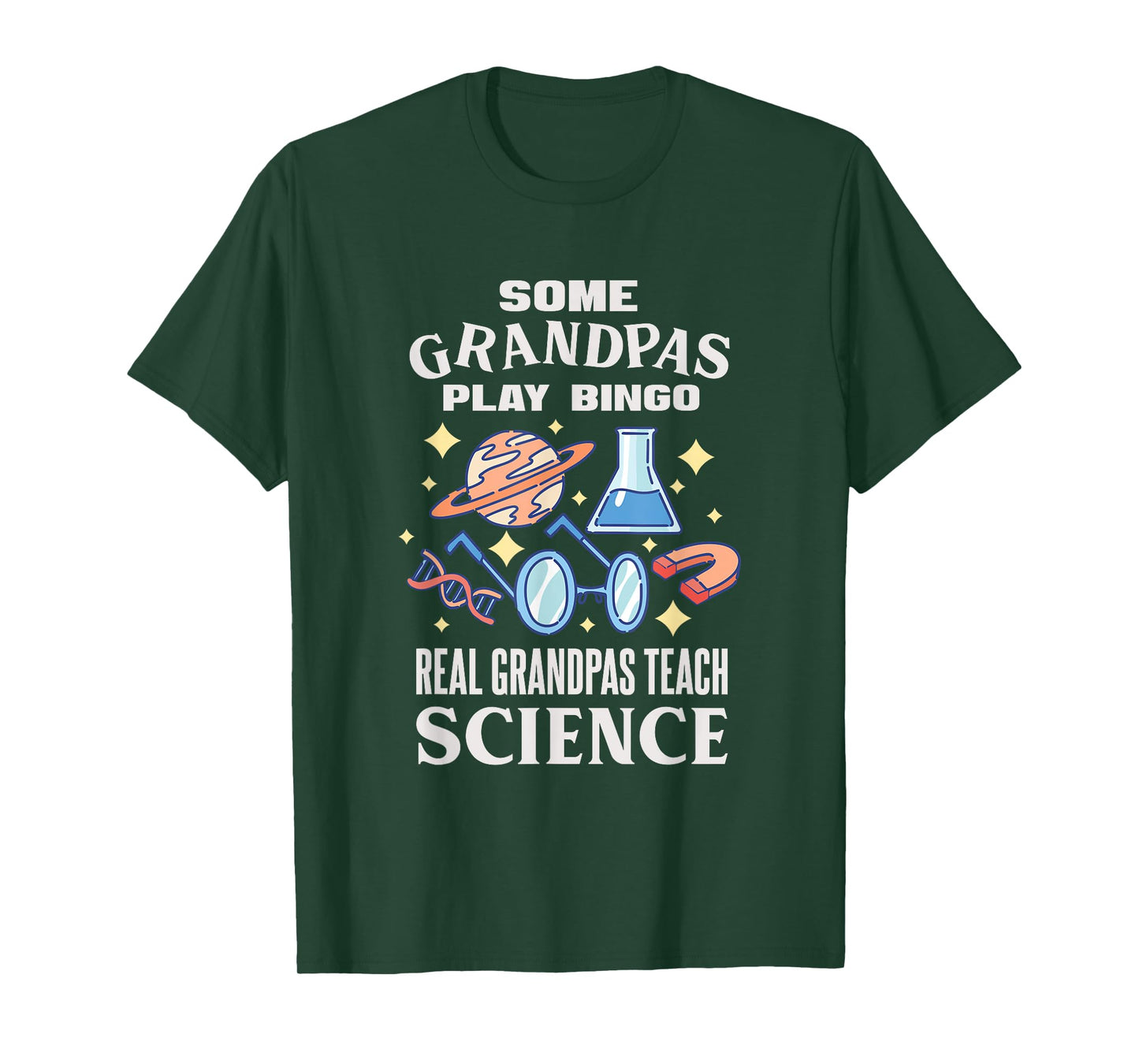 Chemistry Biology Physics Science Grandpa T-Shirt for Men
