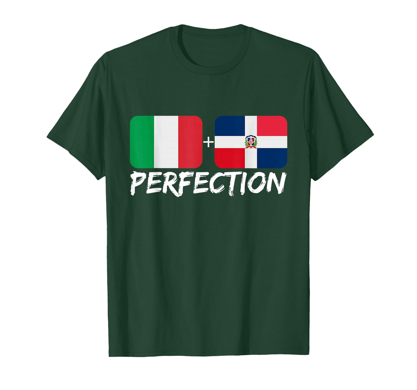 Italian Plus Dominican Perfection Heritage Flag T-Shirt