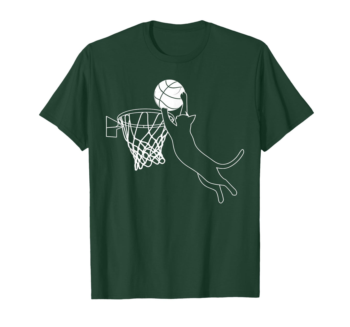 Cats Playing Basketball Funny Cat And Basketball Lover Kitty T-Shirt