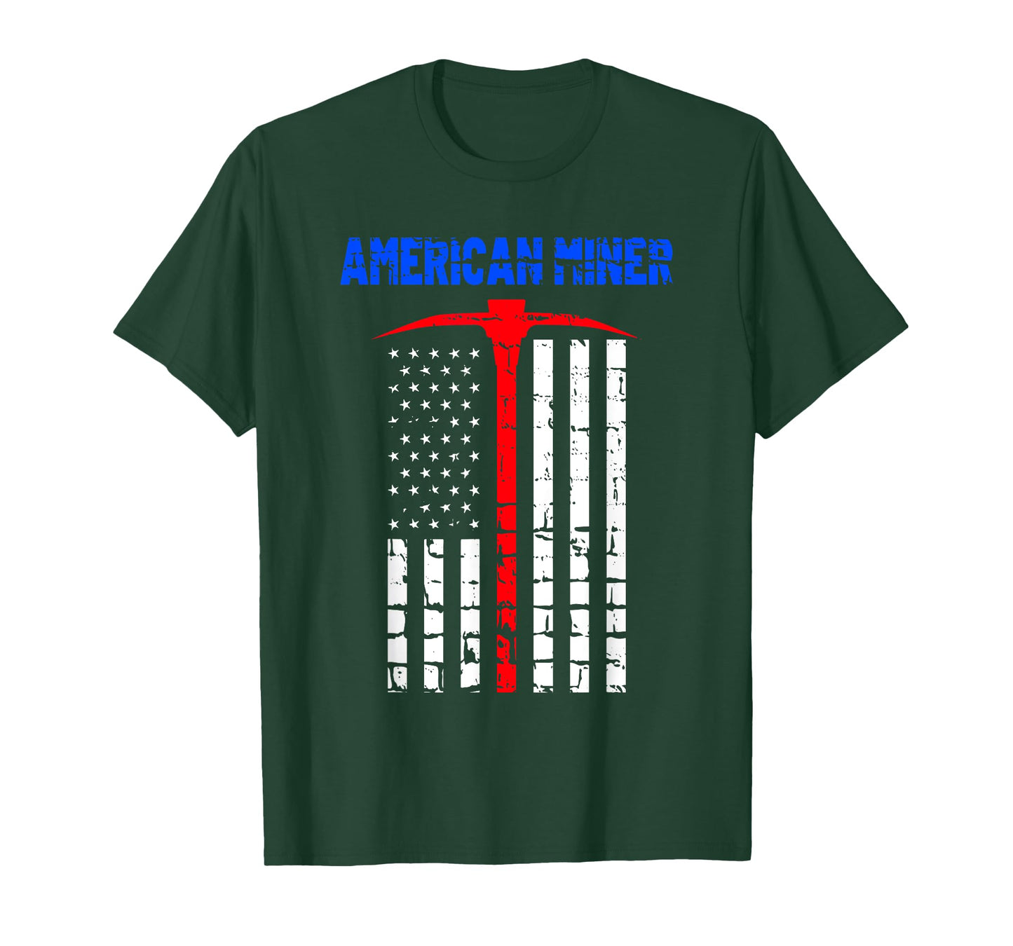 Gold Miner Proud American Miner Coal Gold Lovers Funny Gift T-Shirt