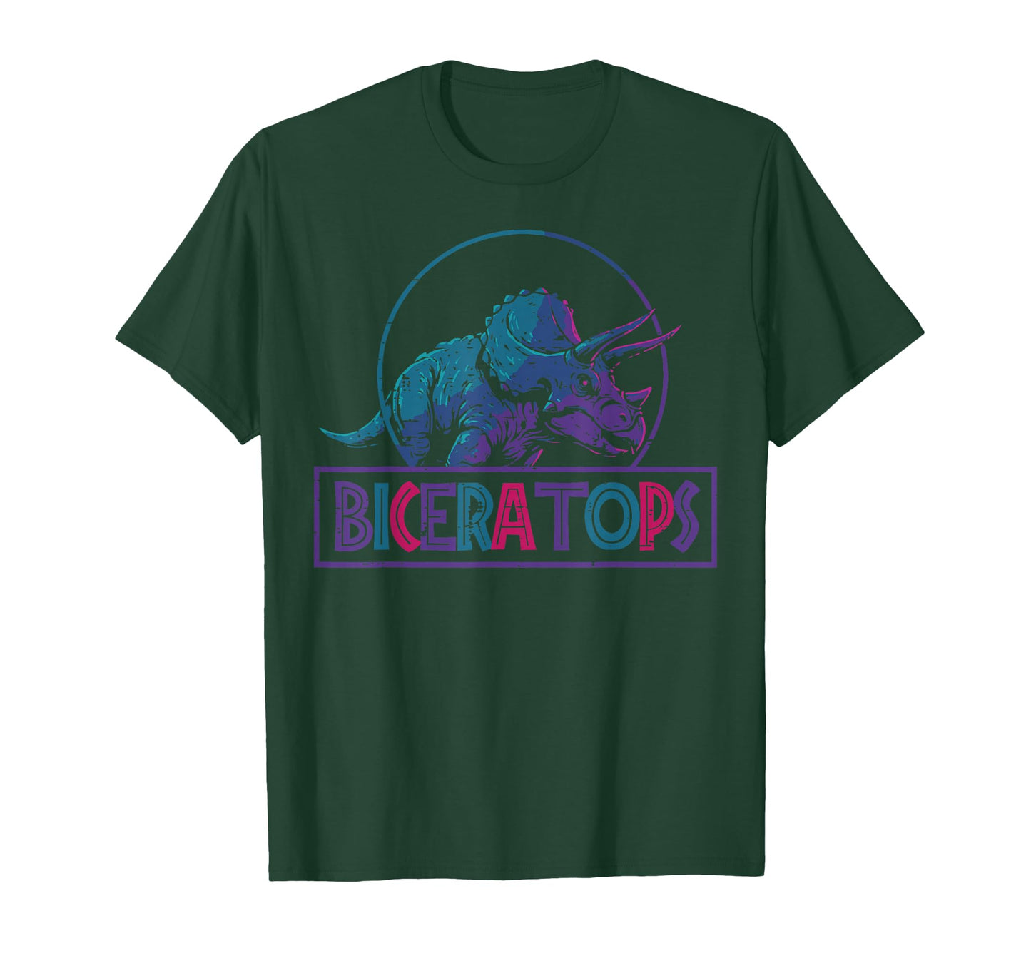 Biceratops Dino Bisexual Pride Month Bi Stuff LGBTQ Gift T-Shirt