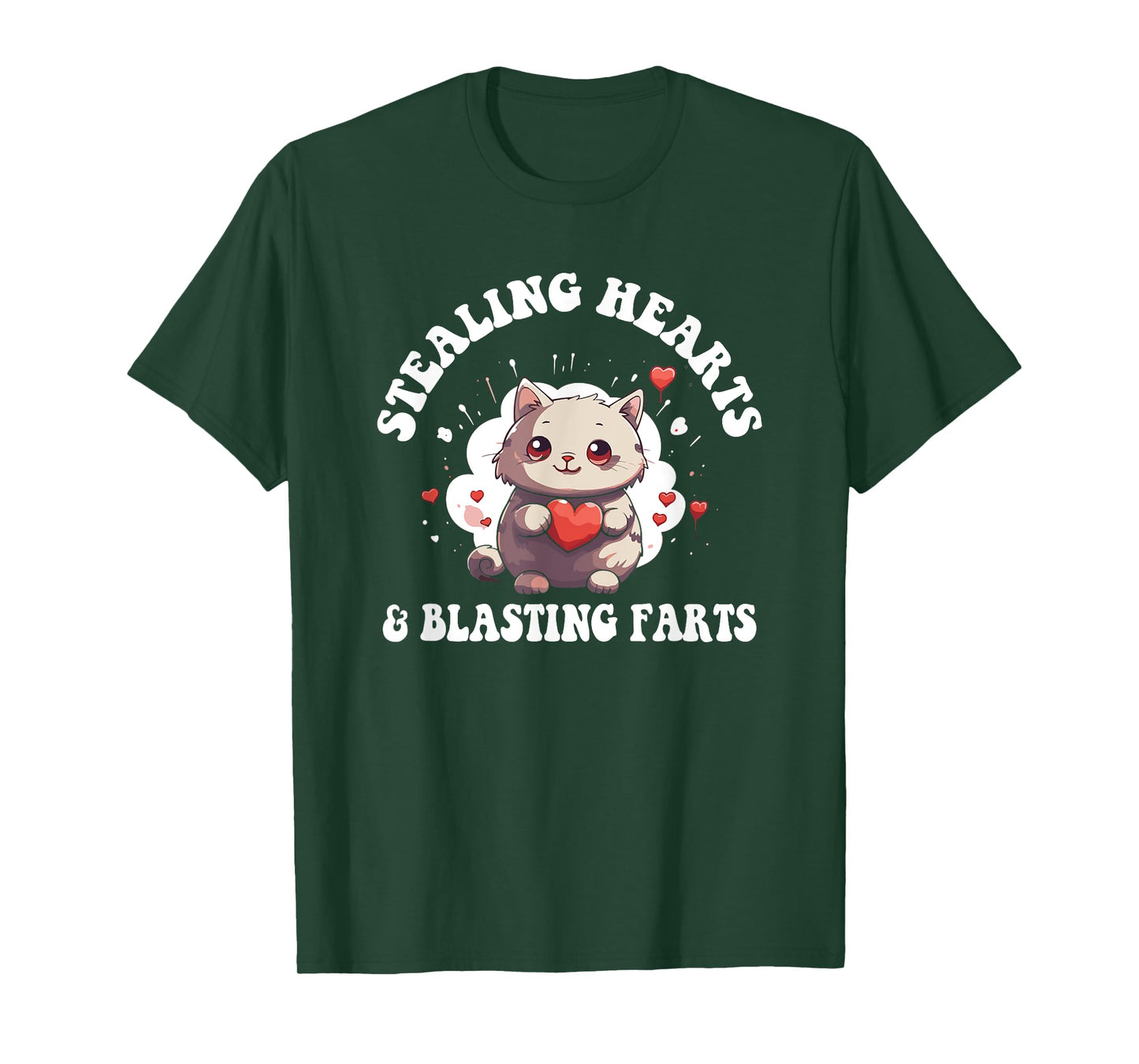 Stealing Hearts And Blasting Farts Cute Cat Kids Toddler T-Shirt