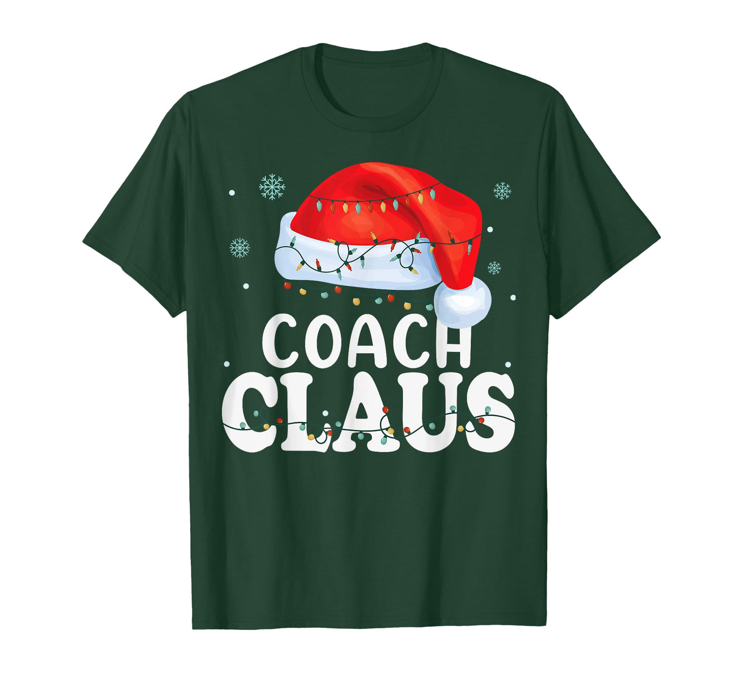 Coach Santa Claus Christmas Funny Matching Costume T-Shirt