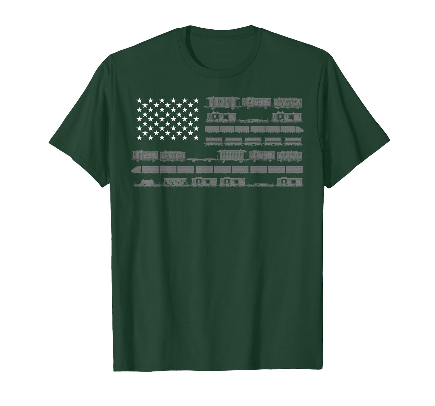 Funny Model Railroad Train Worker Gift | Cute USA Conductor T-Shirt