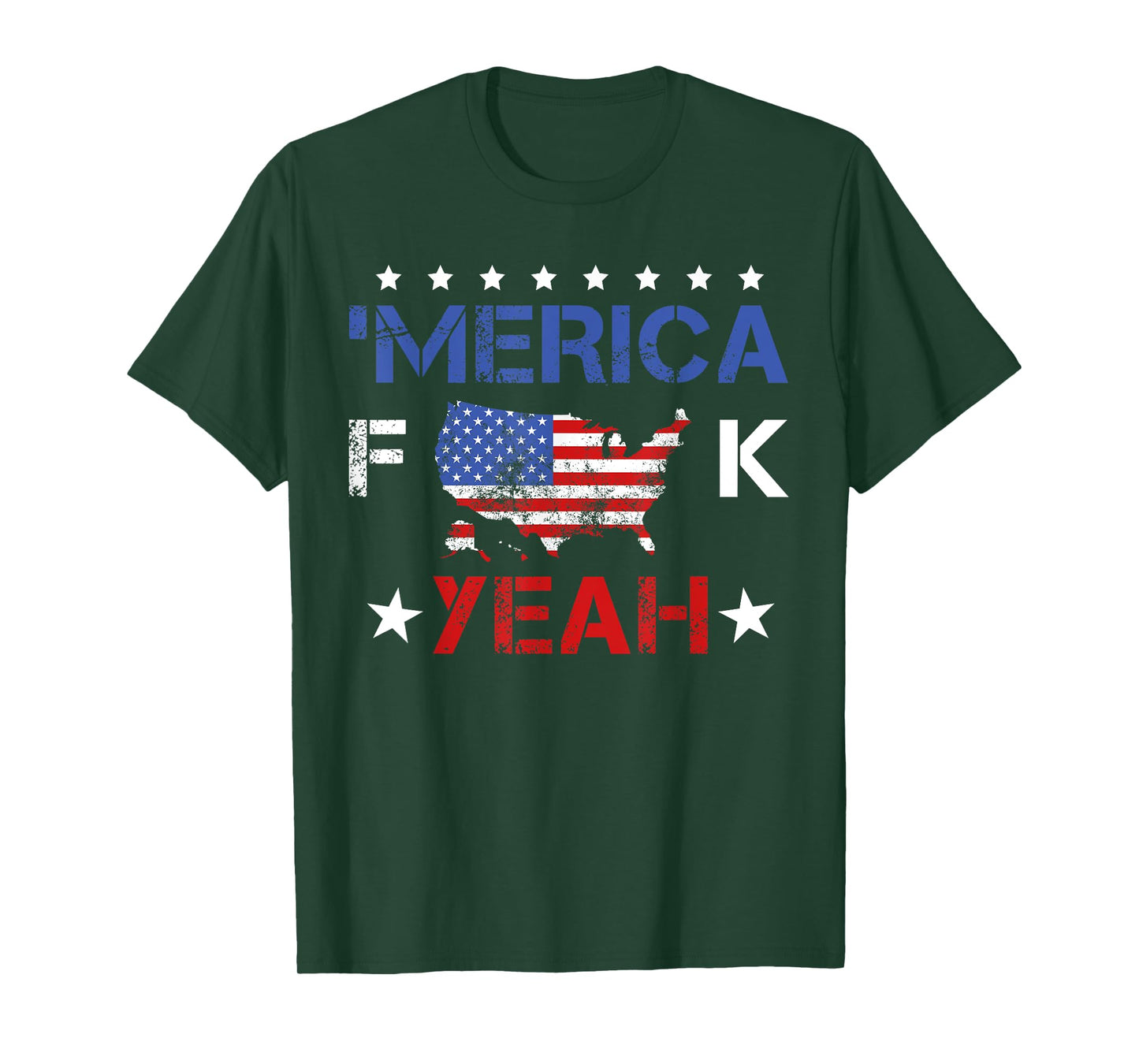 4th ofJuly America Fuck Yeah Funny T-Shirt