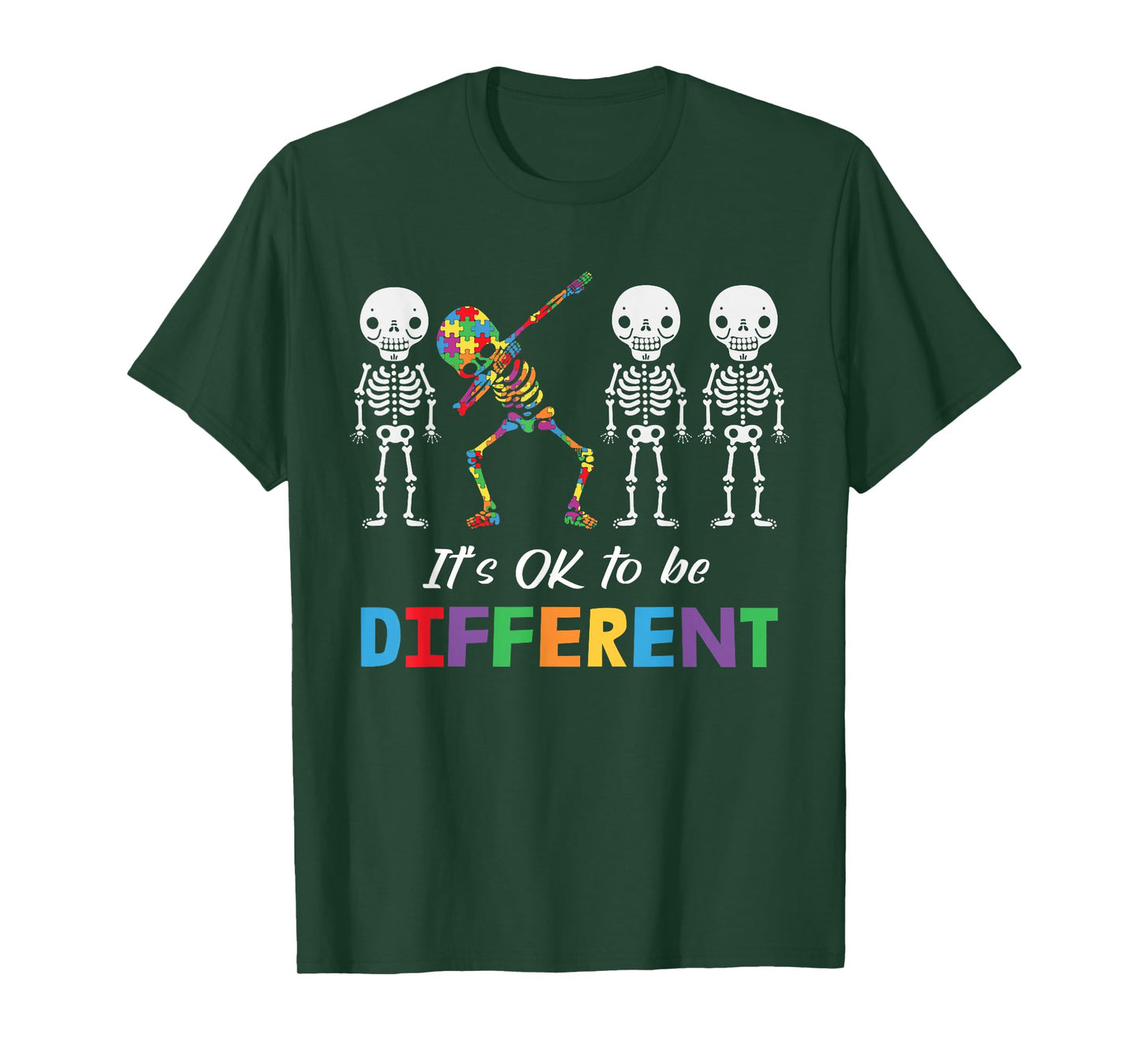 Autism Awareness Shirt Women Kid Its Ok To Be Different T-Shirt