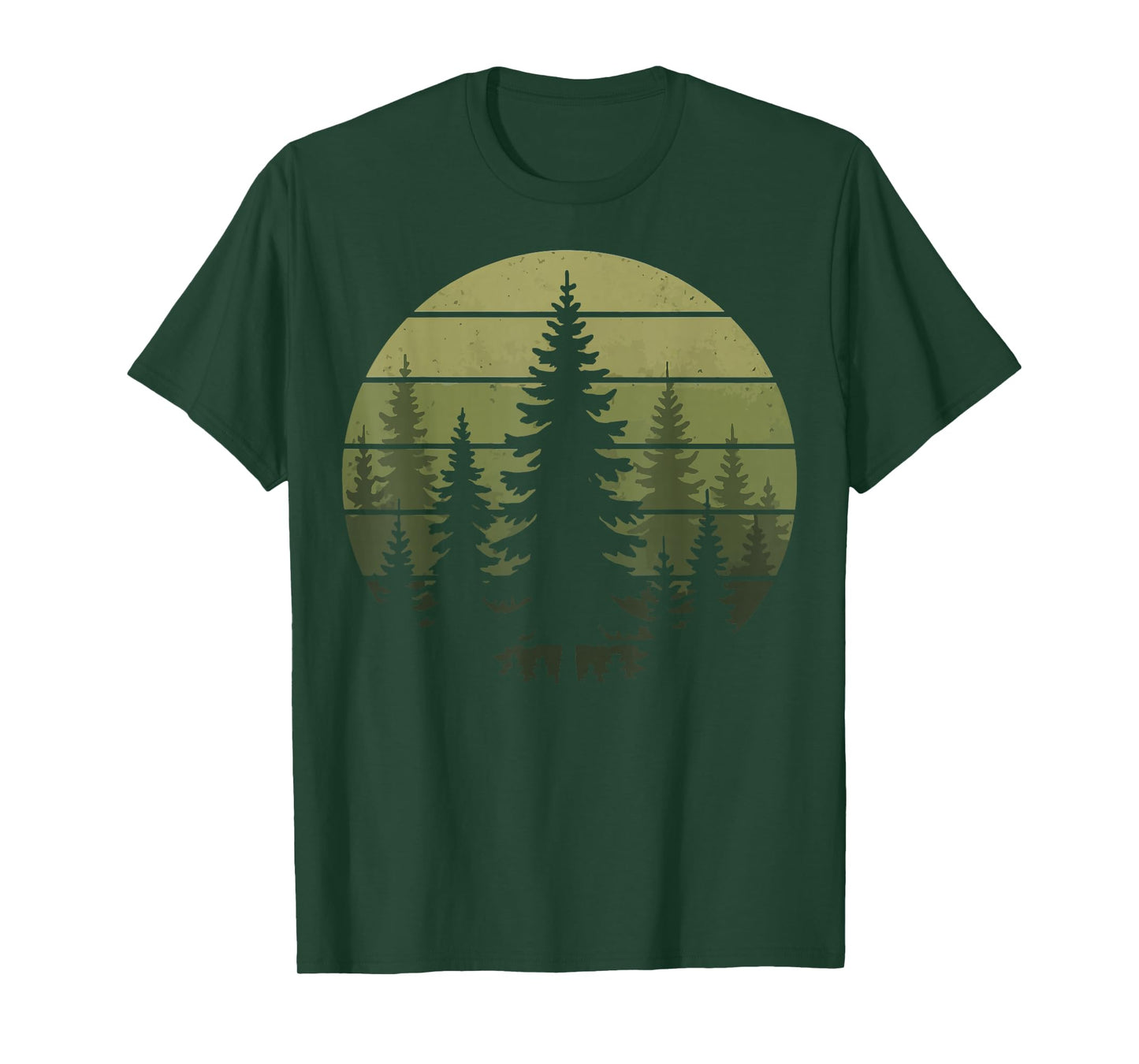 Forest Retro Nature Wildlife Outdoor T-Shirt
