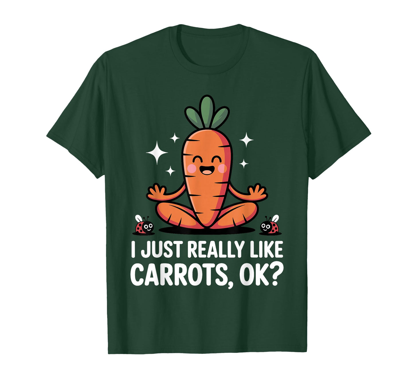Cute Carrot Art for Men Women Kids Vegetarian Carrot Lover T-Shirt