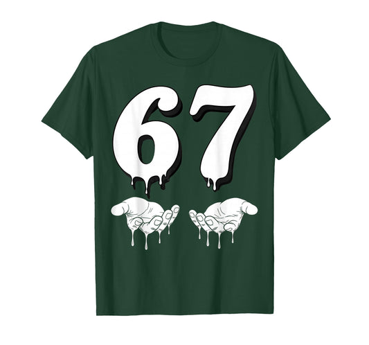 Cool Six Seven 6 7 Meme Gen Alpha Slang Costume Matching T-Shirt