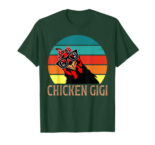 Chicken Gigi Retro Chicken Owner Chicken Farmer T-Shirt