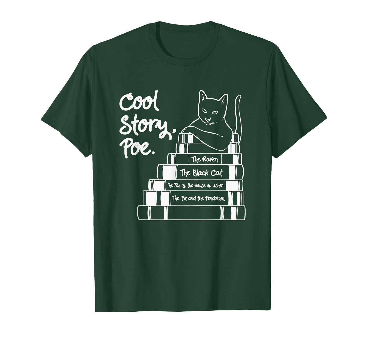 Cool Story Poe Black Cat Edgar Allan Poe T-Shirt