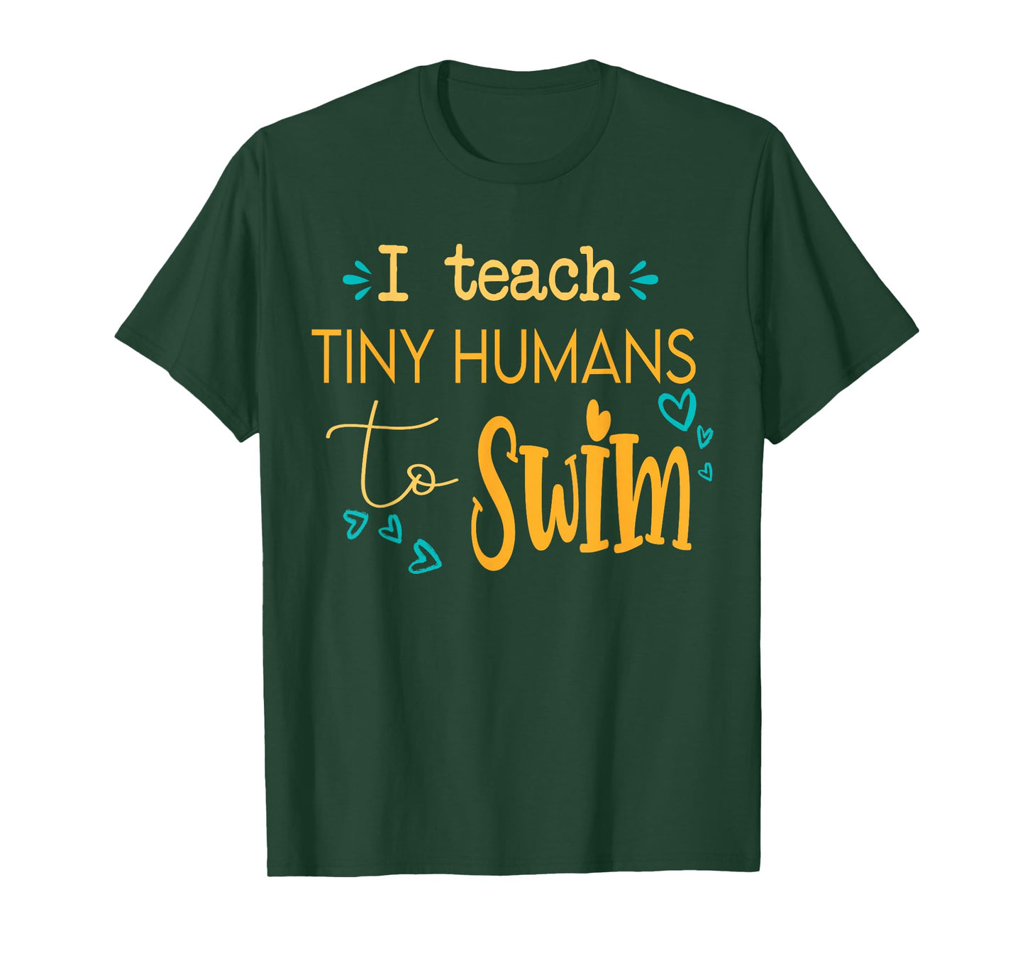 cool swim coach I teach tiny humans to swim swimming teacher T-Shirt