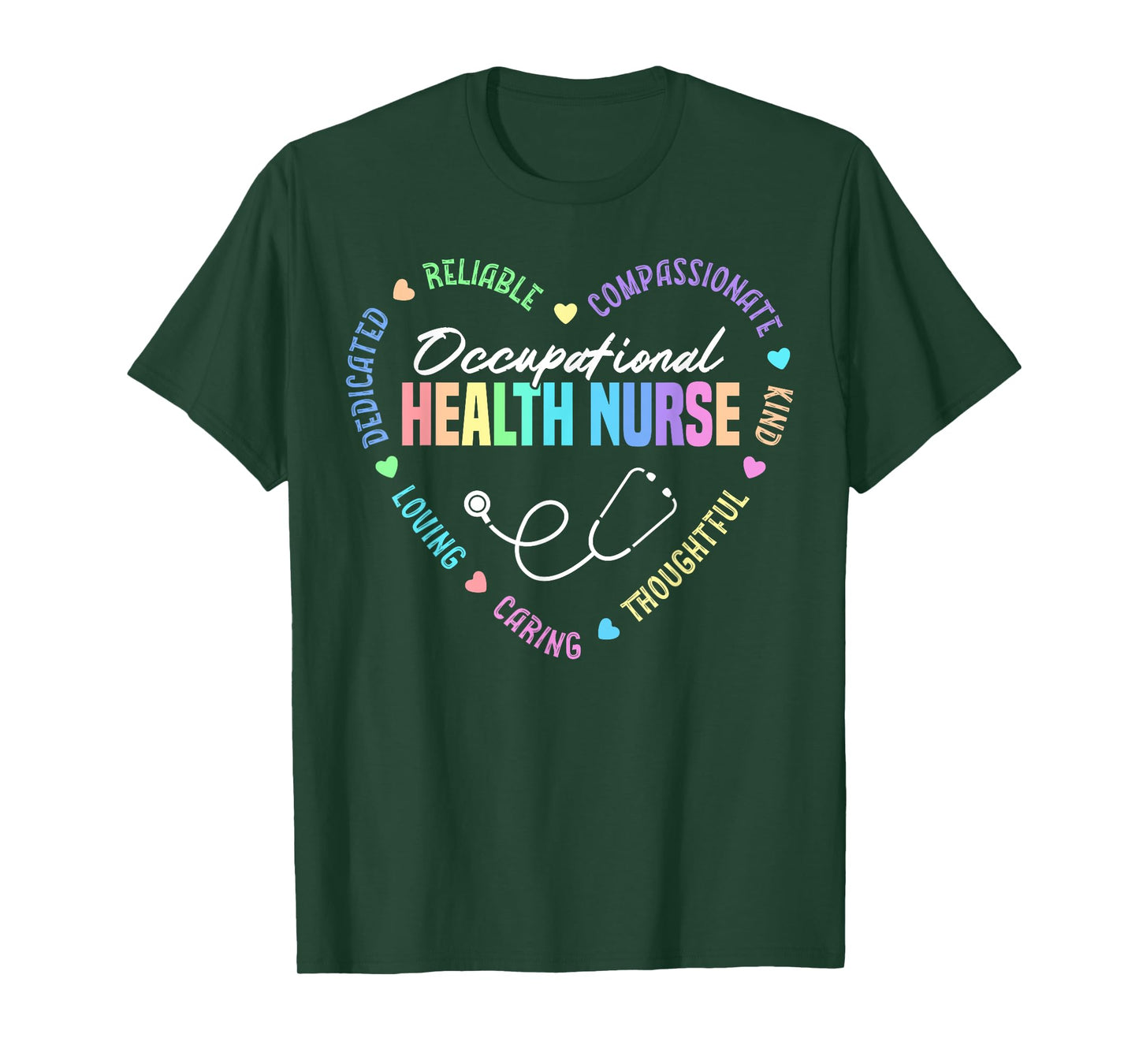 Cute Occupational Health Nurse Heart T-Shirt