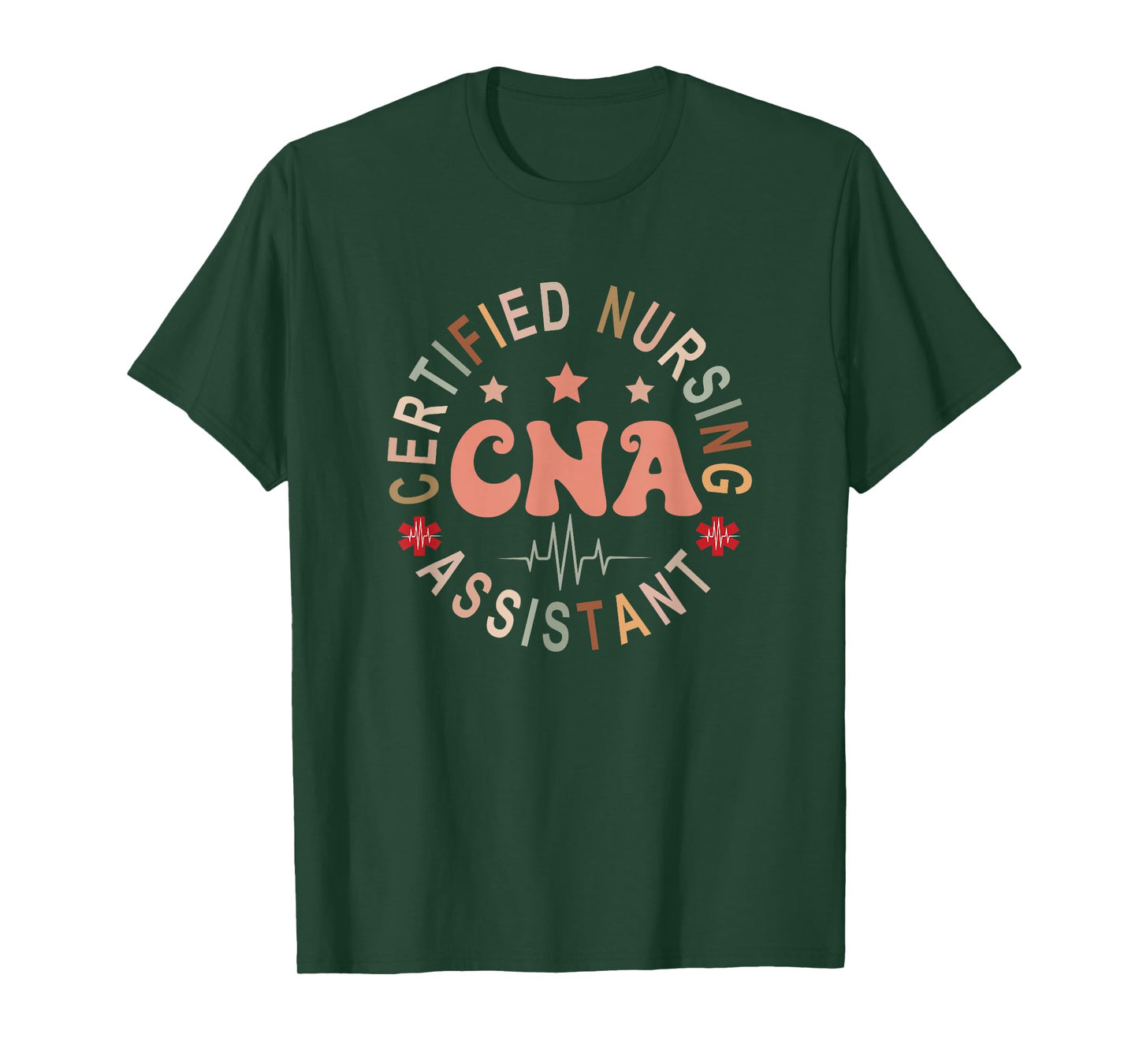 Certified Nurse Assistant Appreciation CNA Apparel Unisex-Adults Nursing Assistant T-Shirt, Black, Small, Short Sleeve, T-Shirt, All Seasons