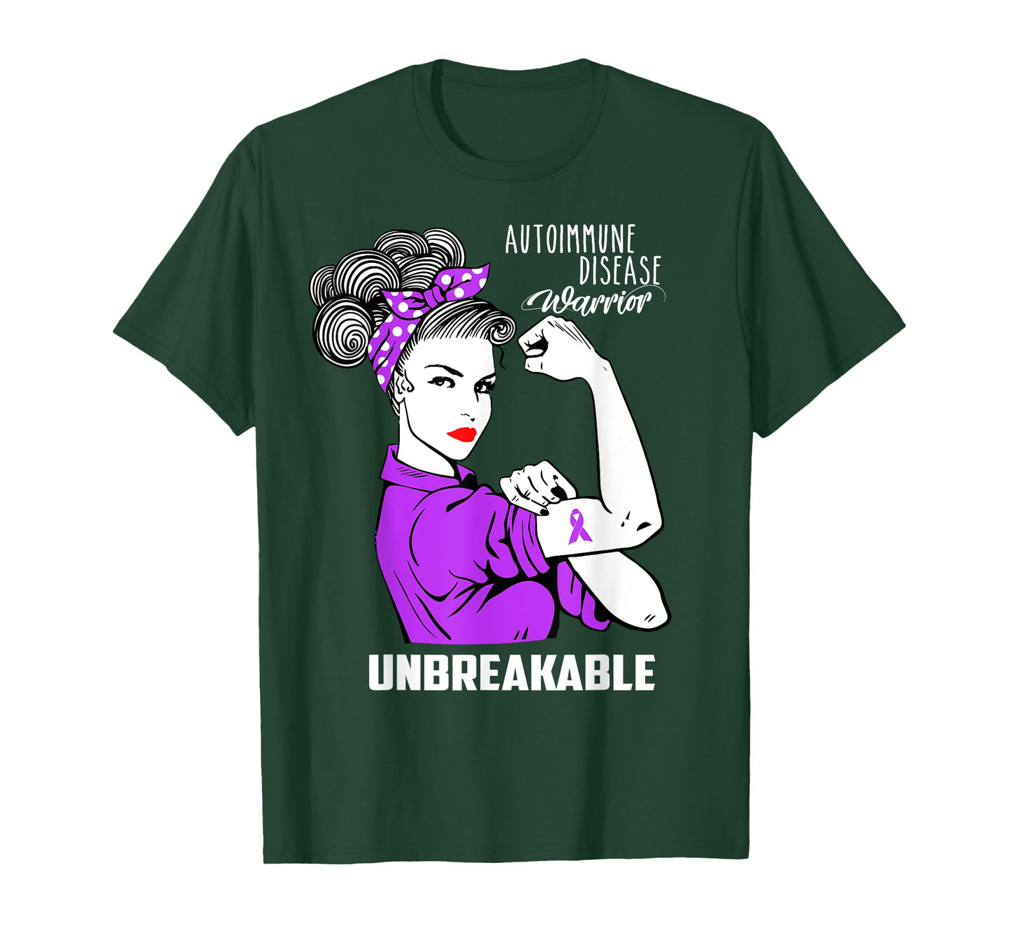 Autoimmune Disease Warrior Unbreakable Shirt Awareness Gift T-Shirt