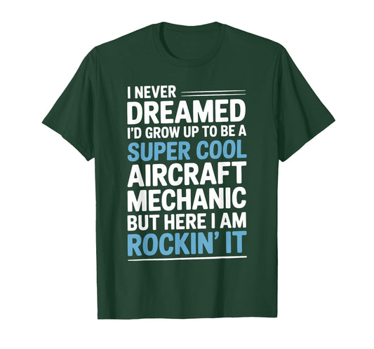 Cool Aircraft Mechanic Art for Men Women Aircraft Technician T-Shirt